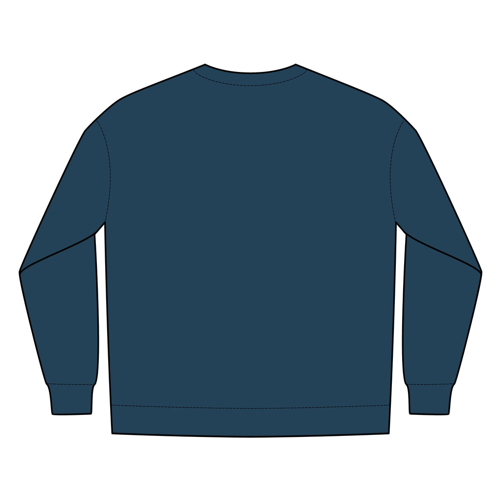 PR3PARED Minimal Gold Crest Embroidered Crewneck Sweatshirt
