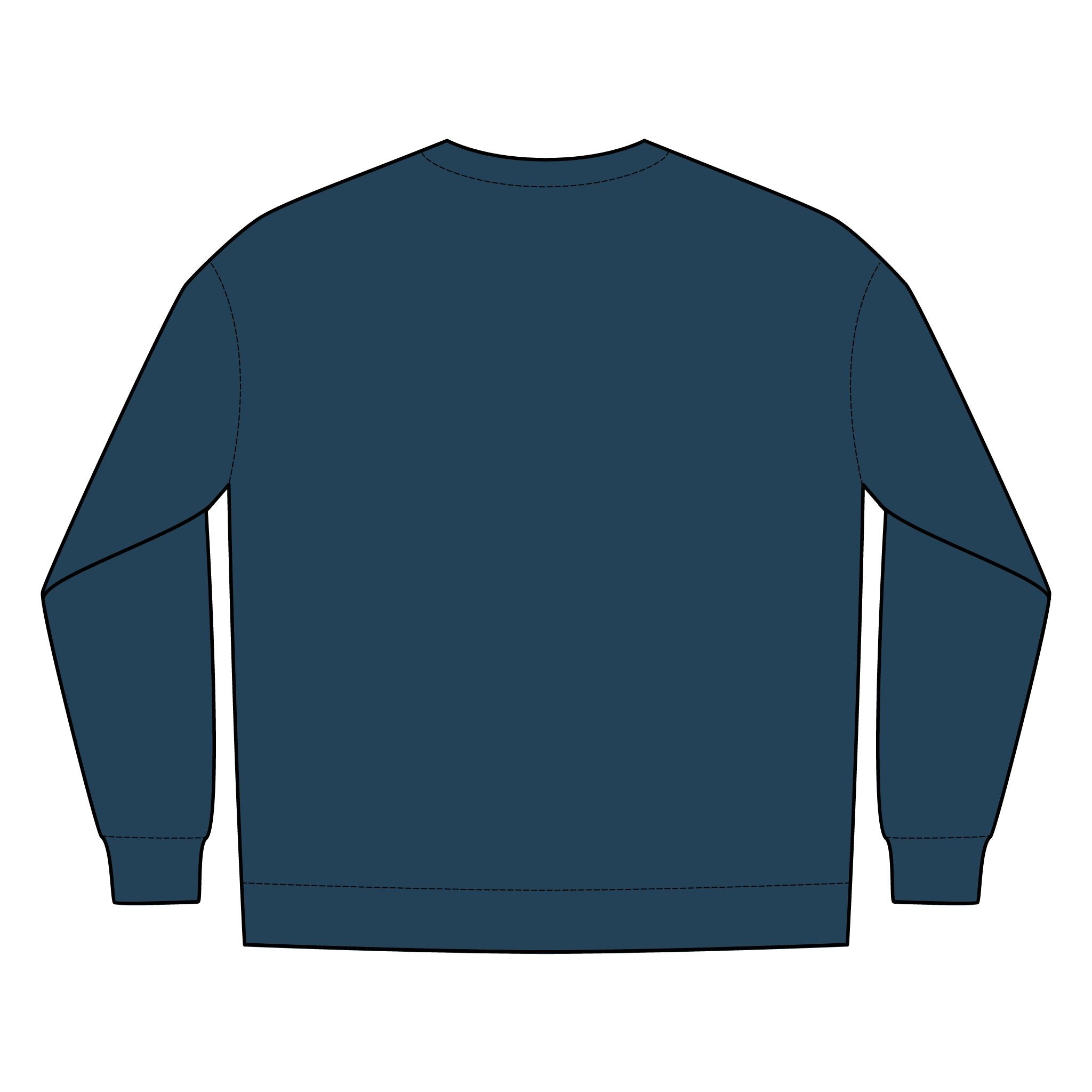 PR3PARED Minimal Gold Crest Embroidered Crewneck Sweatshirt