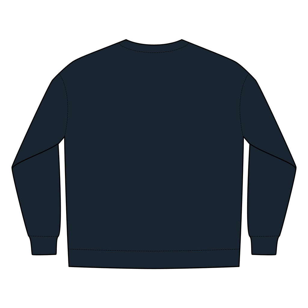 PR3PARED Minimal Gold Crest Embroidered Crewneck Sweatshirt