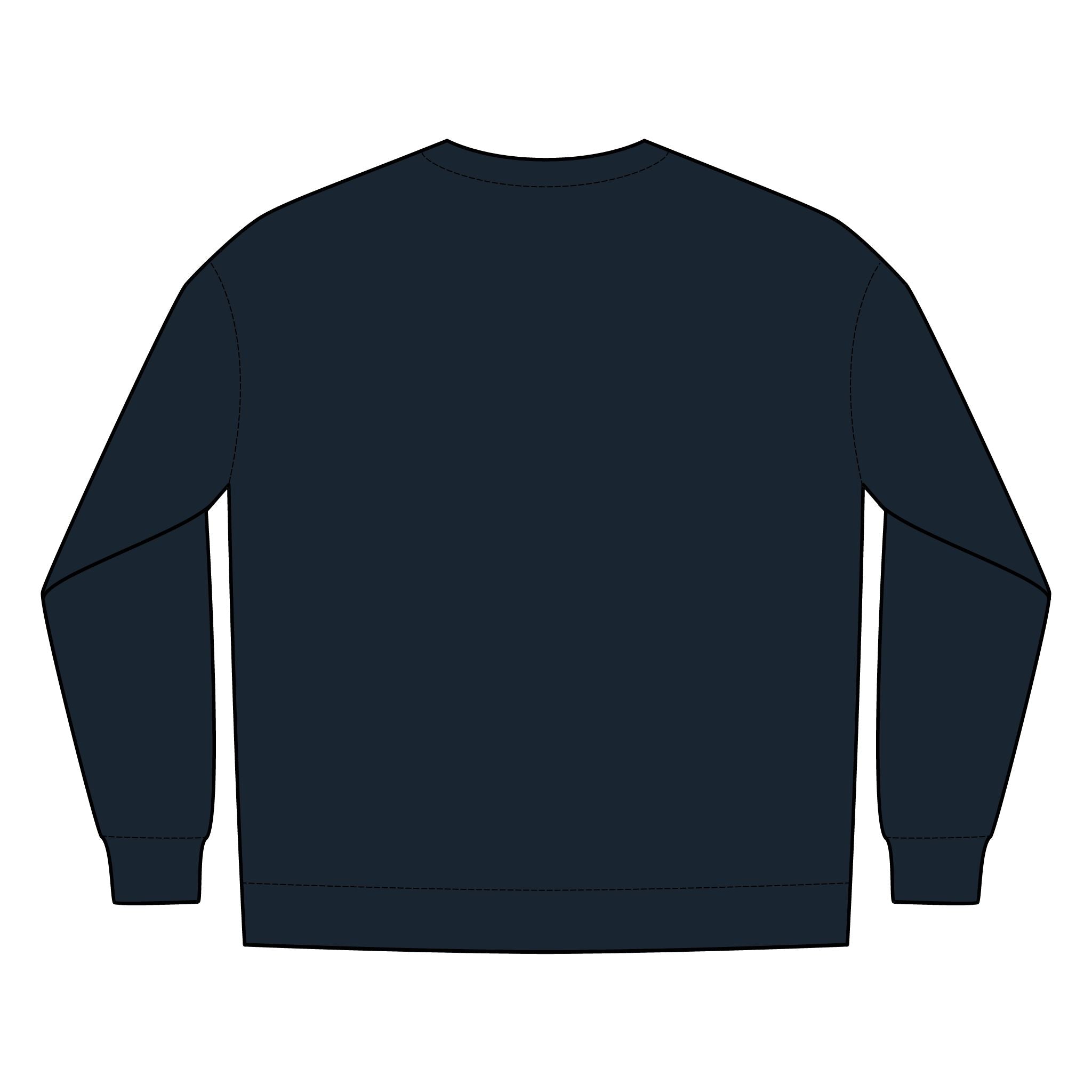 PR3PARED Minimal Gold Crest Embroidered Crewneck Sweatshirt