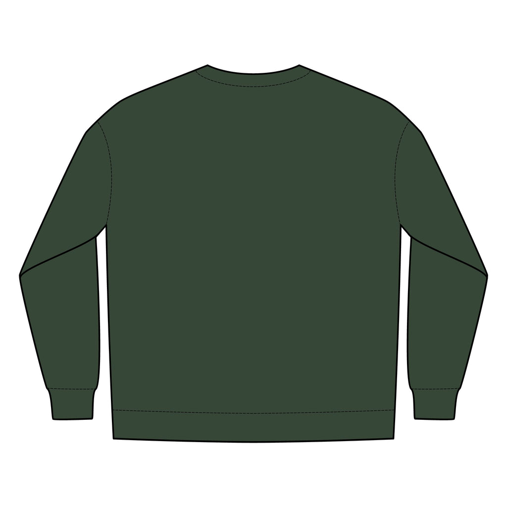 PR3PARED Minimal Gold Crest Embroidered Crewneck Sweatshirt