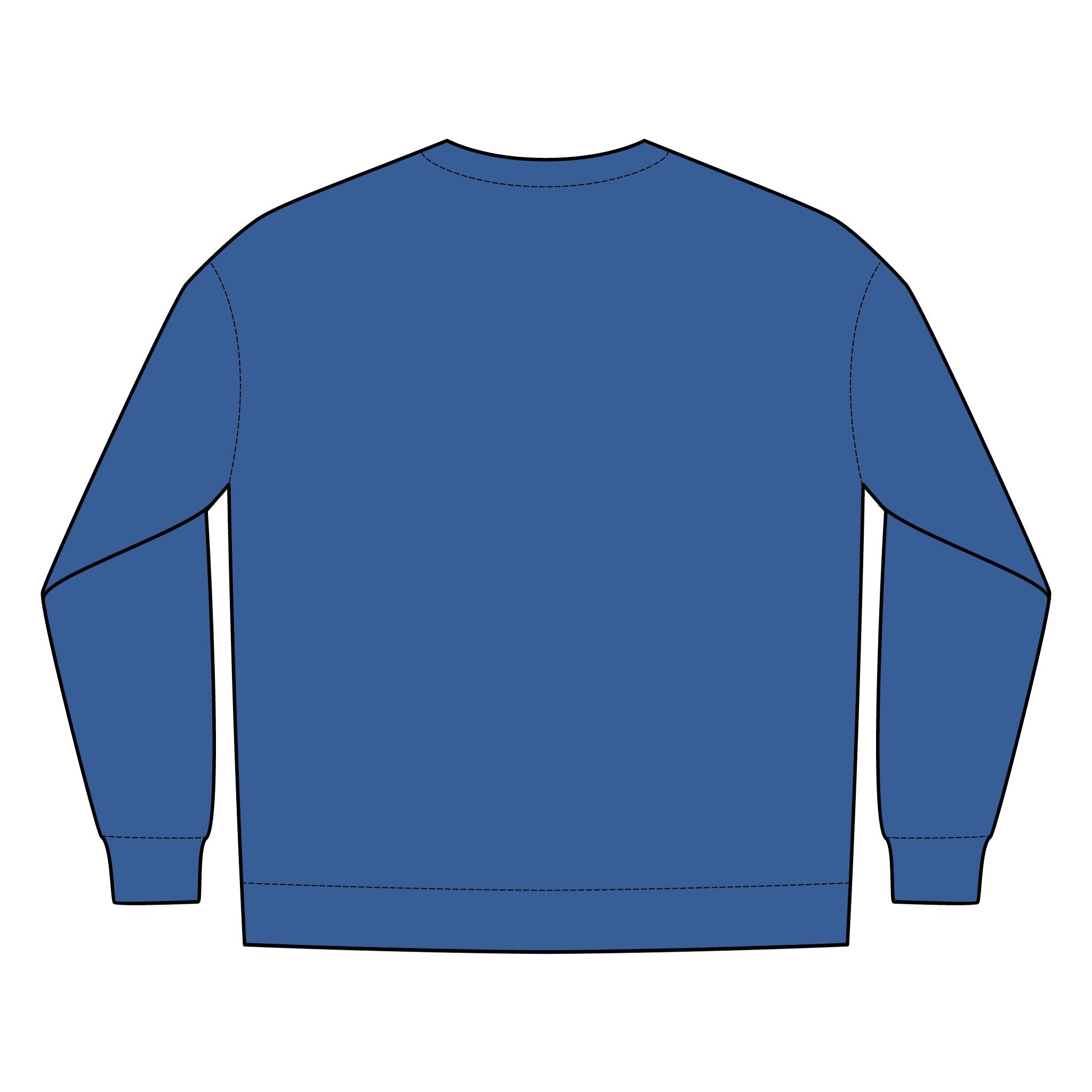 PR3PARED Minimal Gold Crest Embroidered Crewneck Sweatshirt