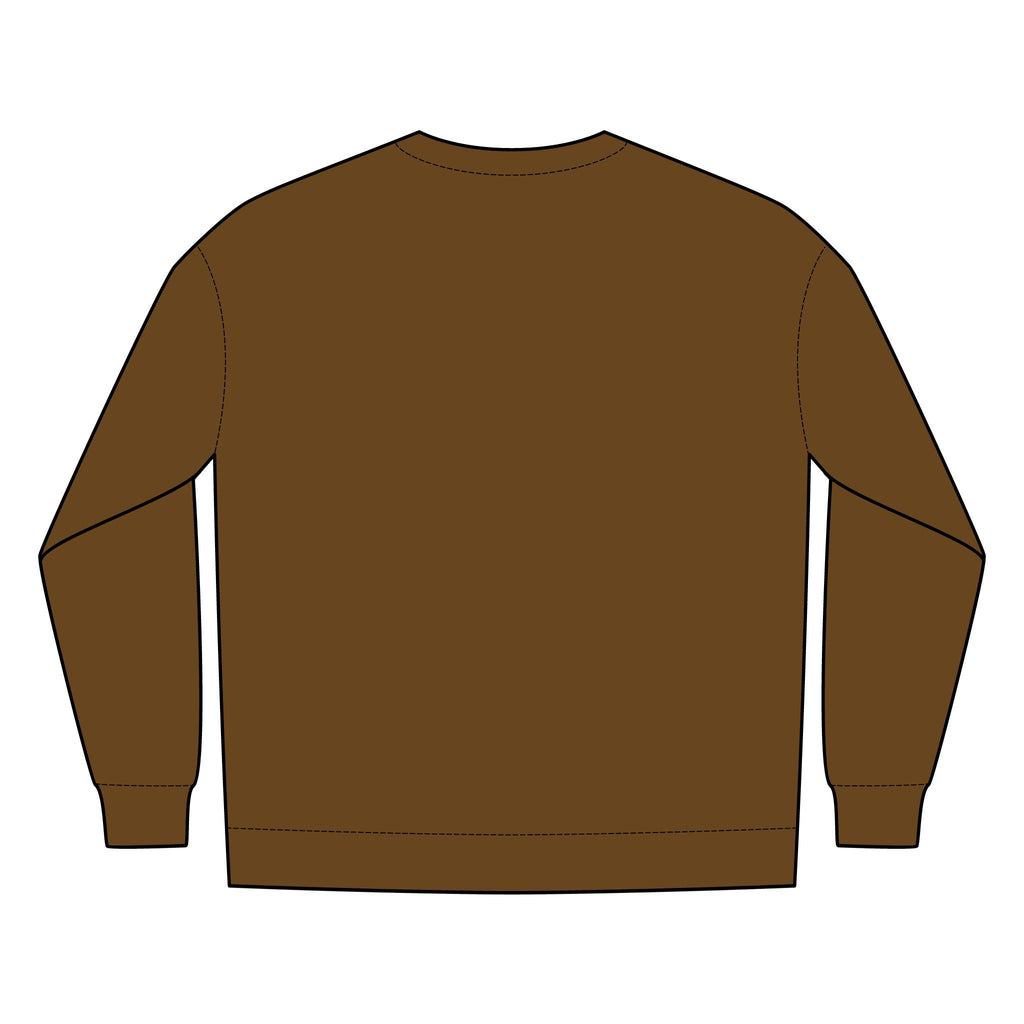 PR3PARED Minimal Gold Crest Embroidered Crewneck Sweatshirt