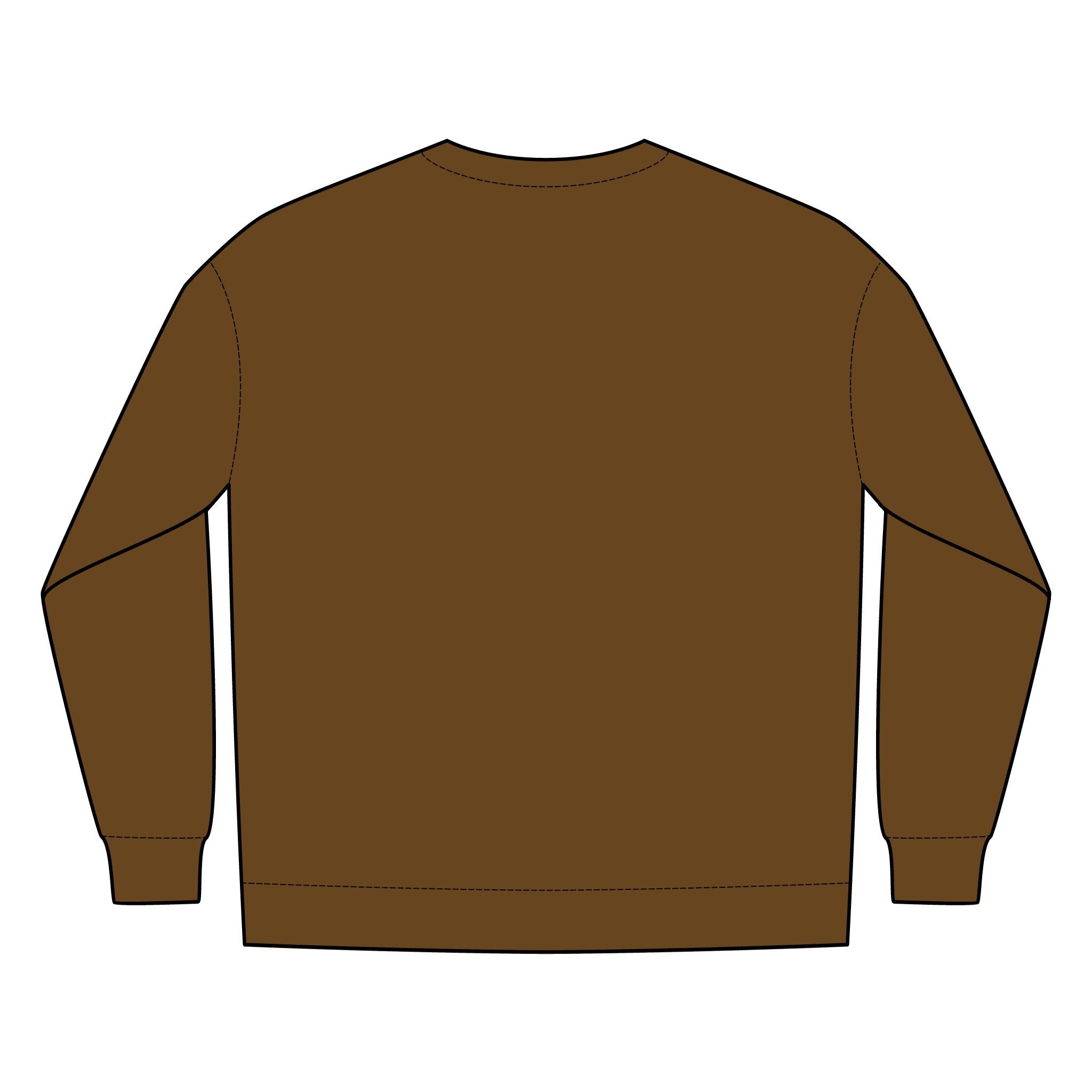 PR3PARED Minimal Gold Crest Embroidered Crewneck Sweatshirt