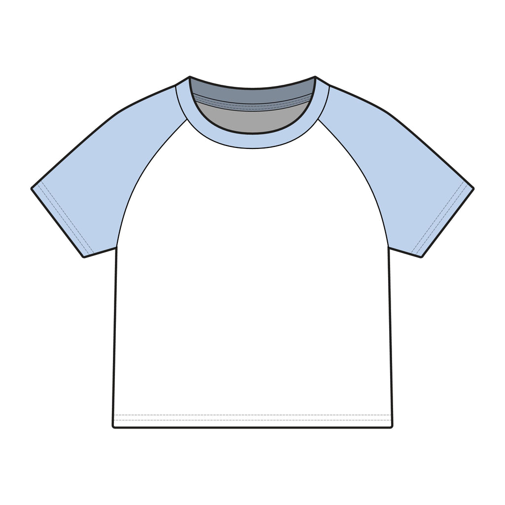 PR3PARED Raglan Baby Tee — Women's Micro Rib Baseball Shirt