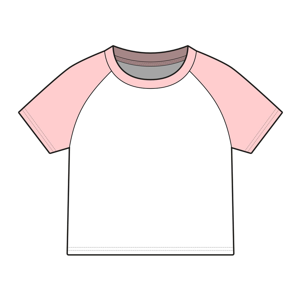 PR3PARED Raglan Baby Tee — Women's Micro Rib Baseball Shirt