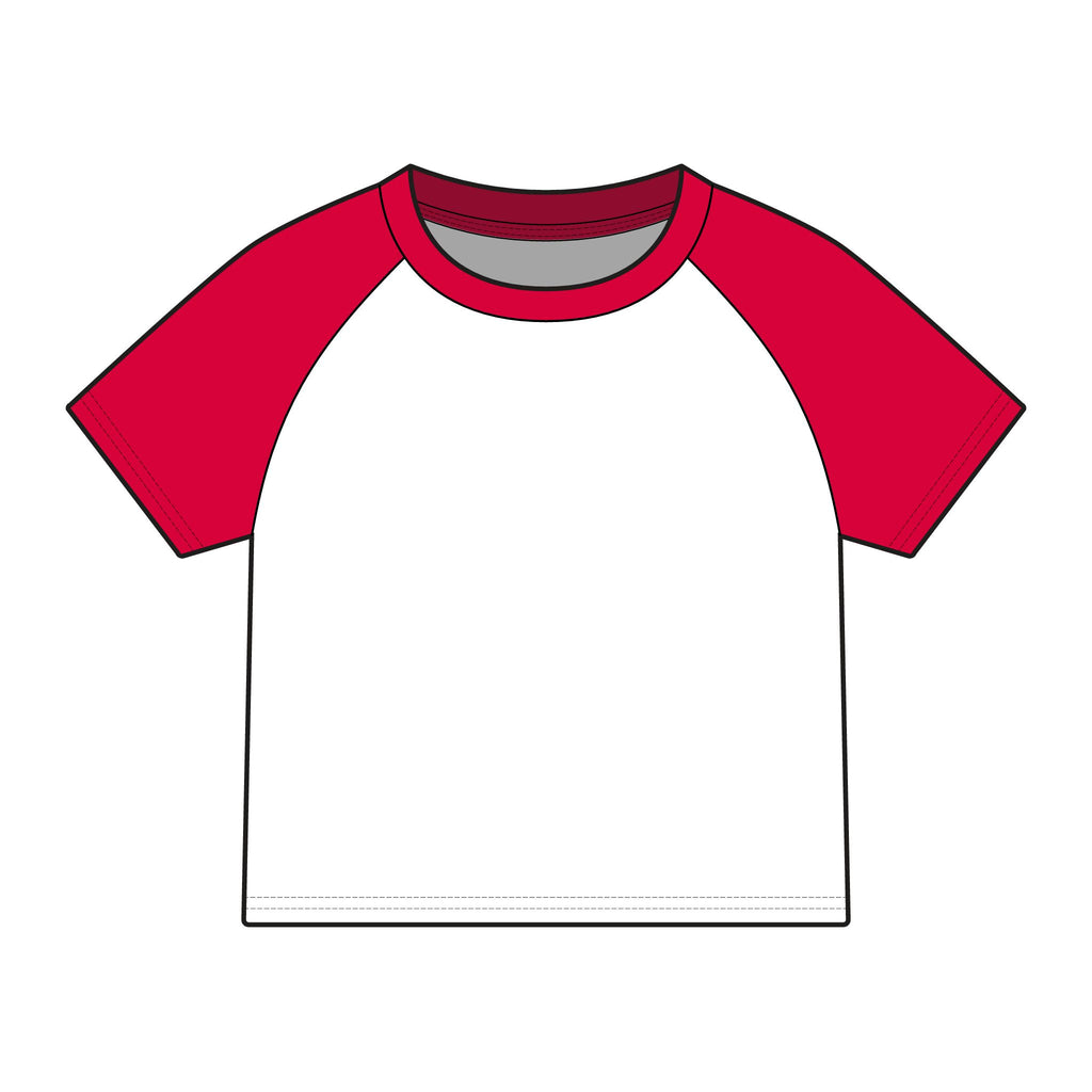 PR3PARED Raglan Baby Tee — Women's Micro Rib Baseball Shirt