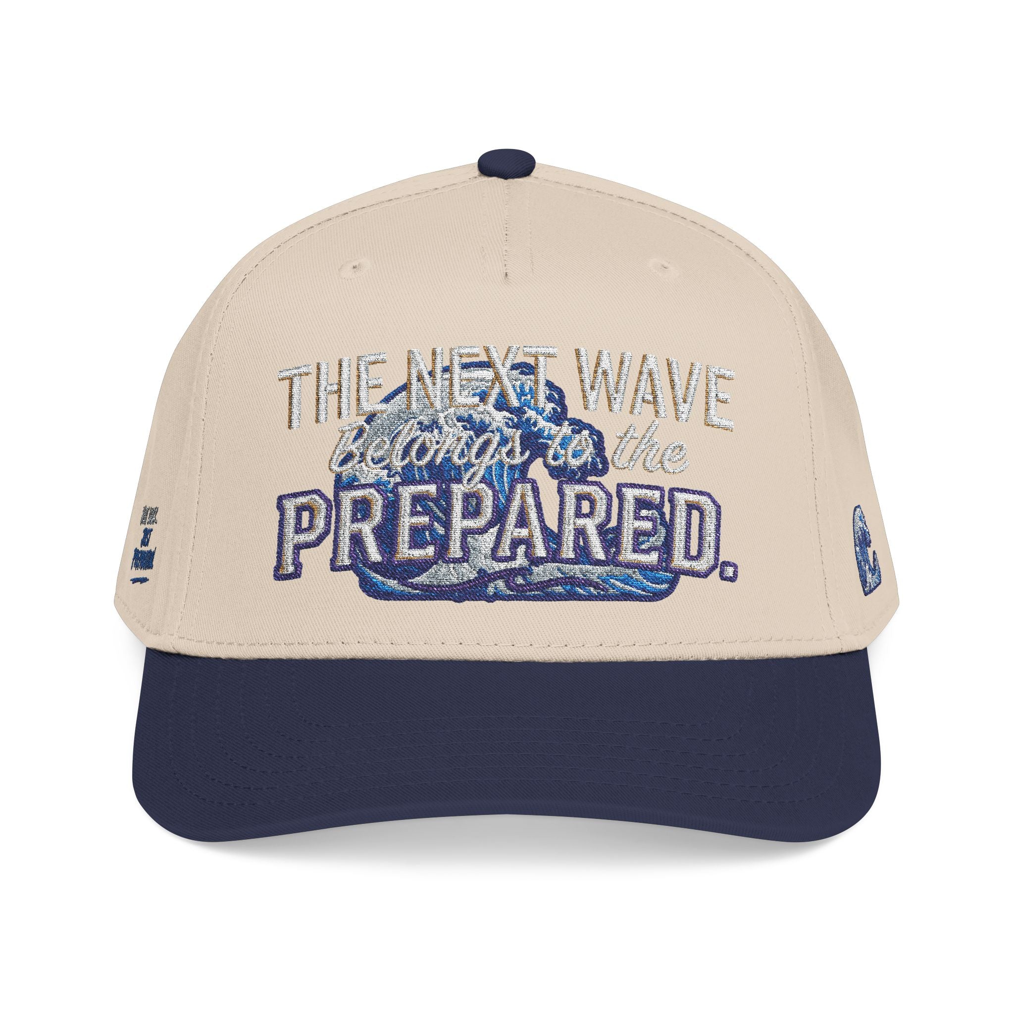 PR3PARED Wave Embroidered Baseball Cap — 'The Next Wave' Nautical Surf Hat