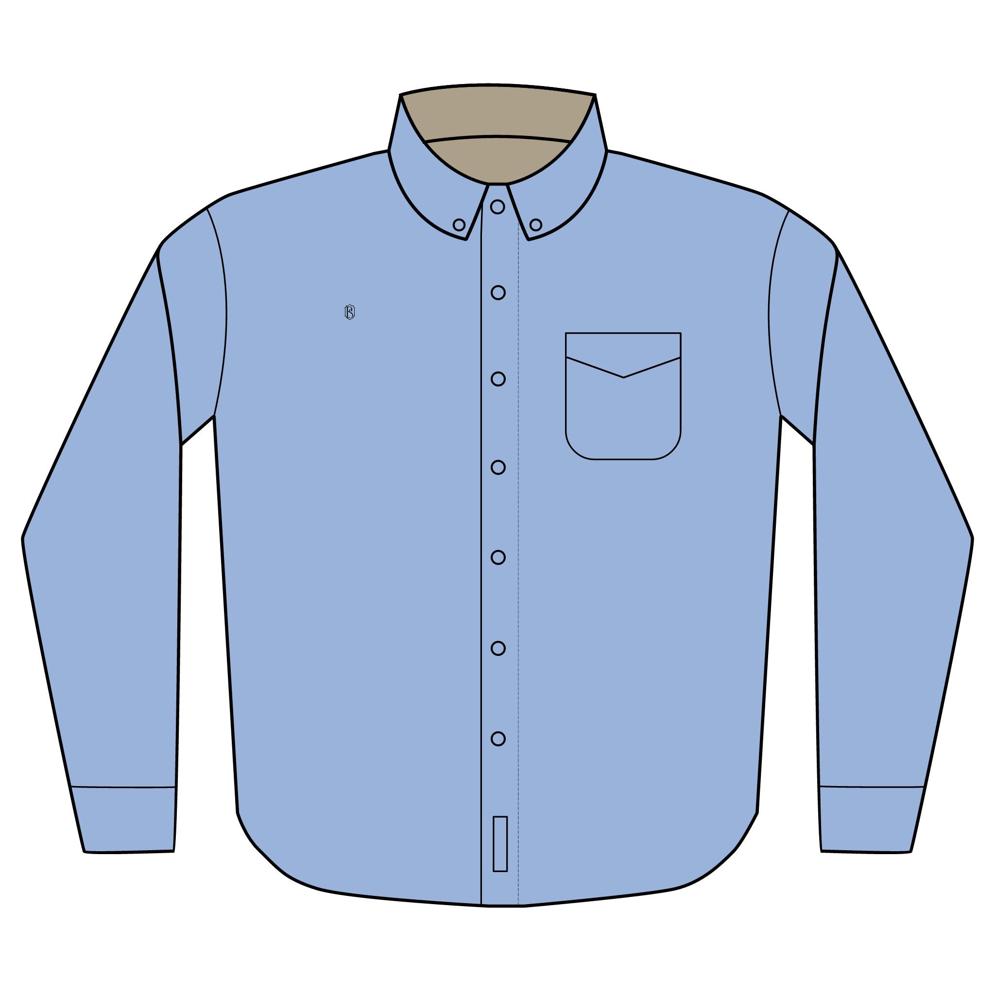 PR3PARED Embroidered Long Sleeve Button-Up Shirt