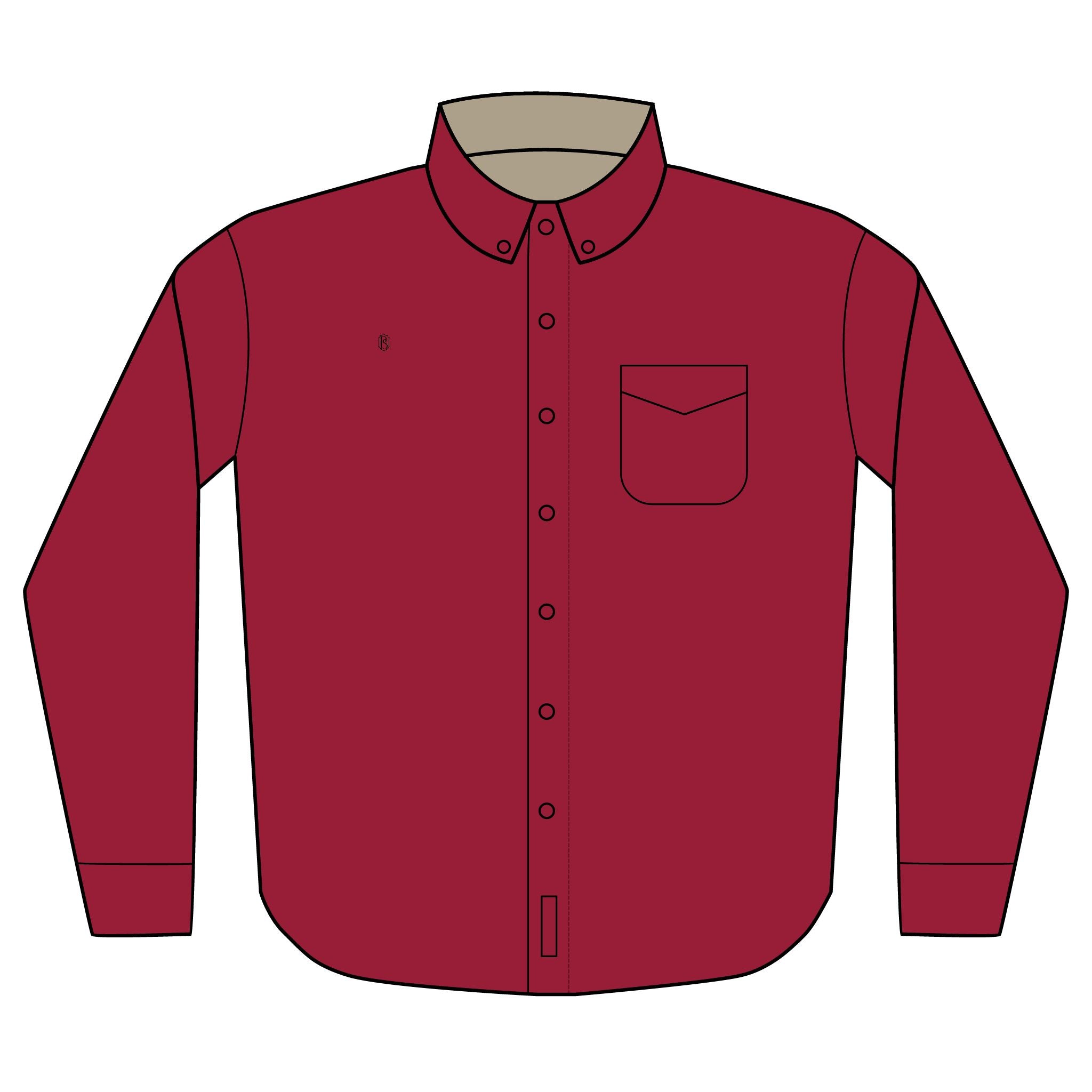 PR3PARED Embroidered Long Sleeve Button-Up Shirt