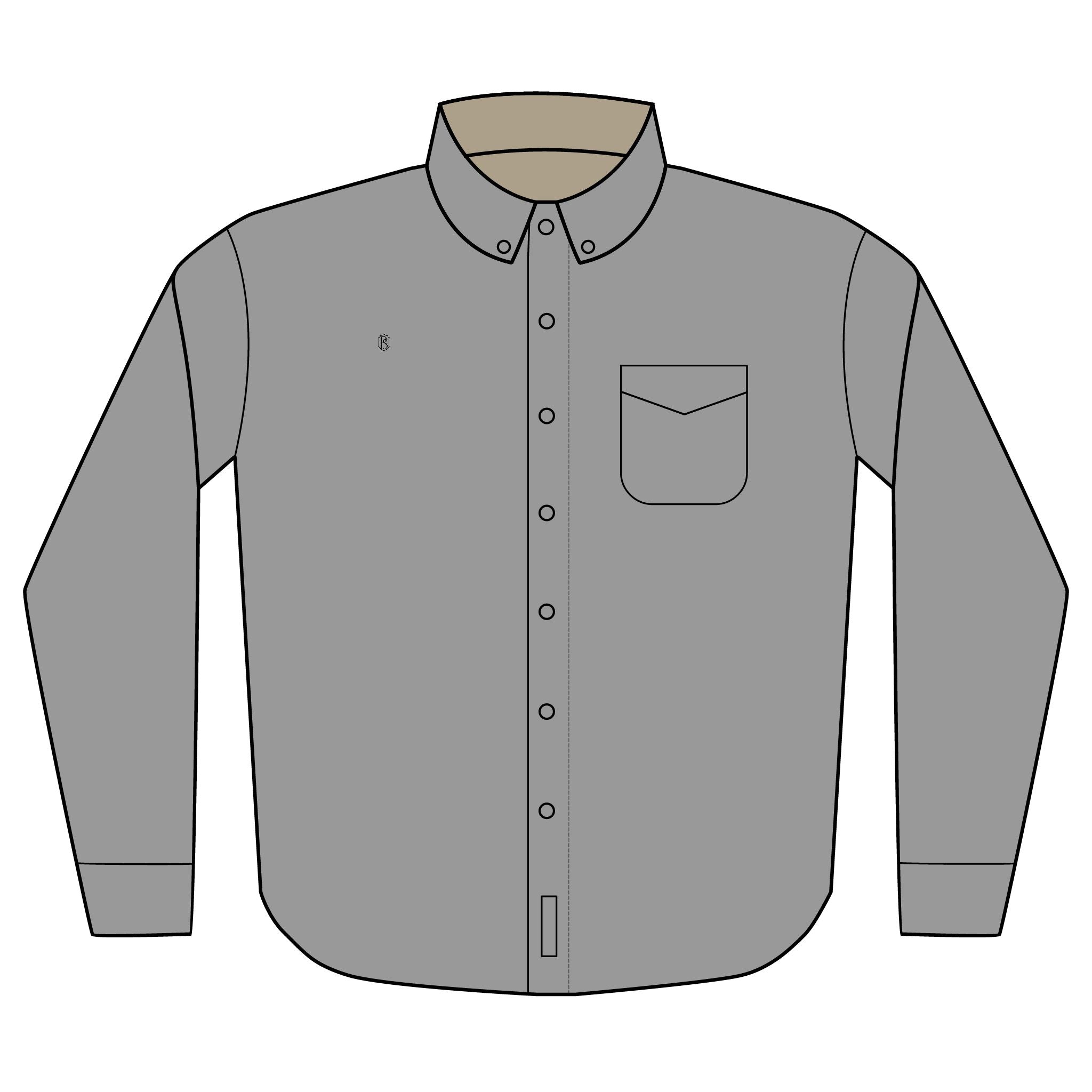 PR3PARED Embroidered Long Sleeve Button-Up Shirt
