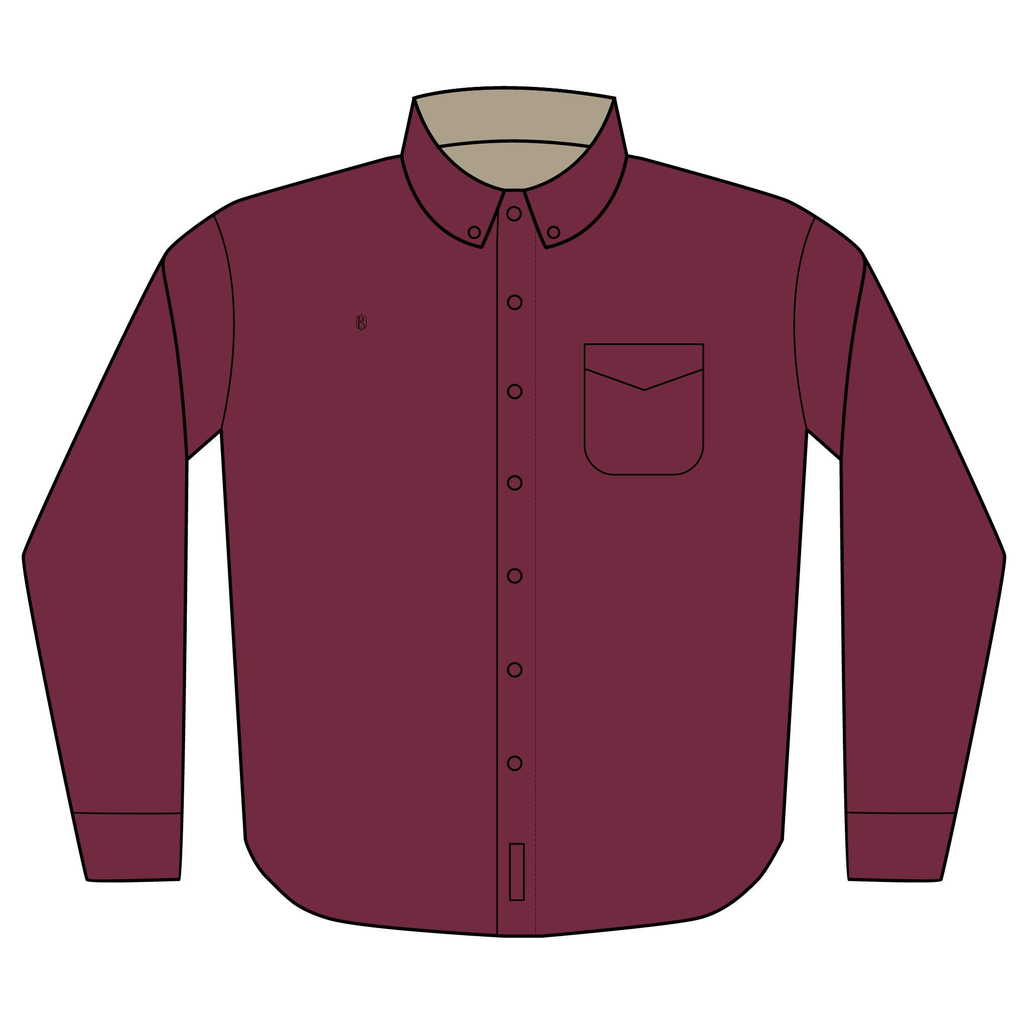 PR3PARED Embroidered Long Sleeve Button-Up Shirt