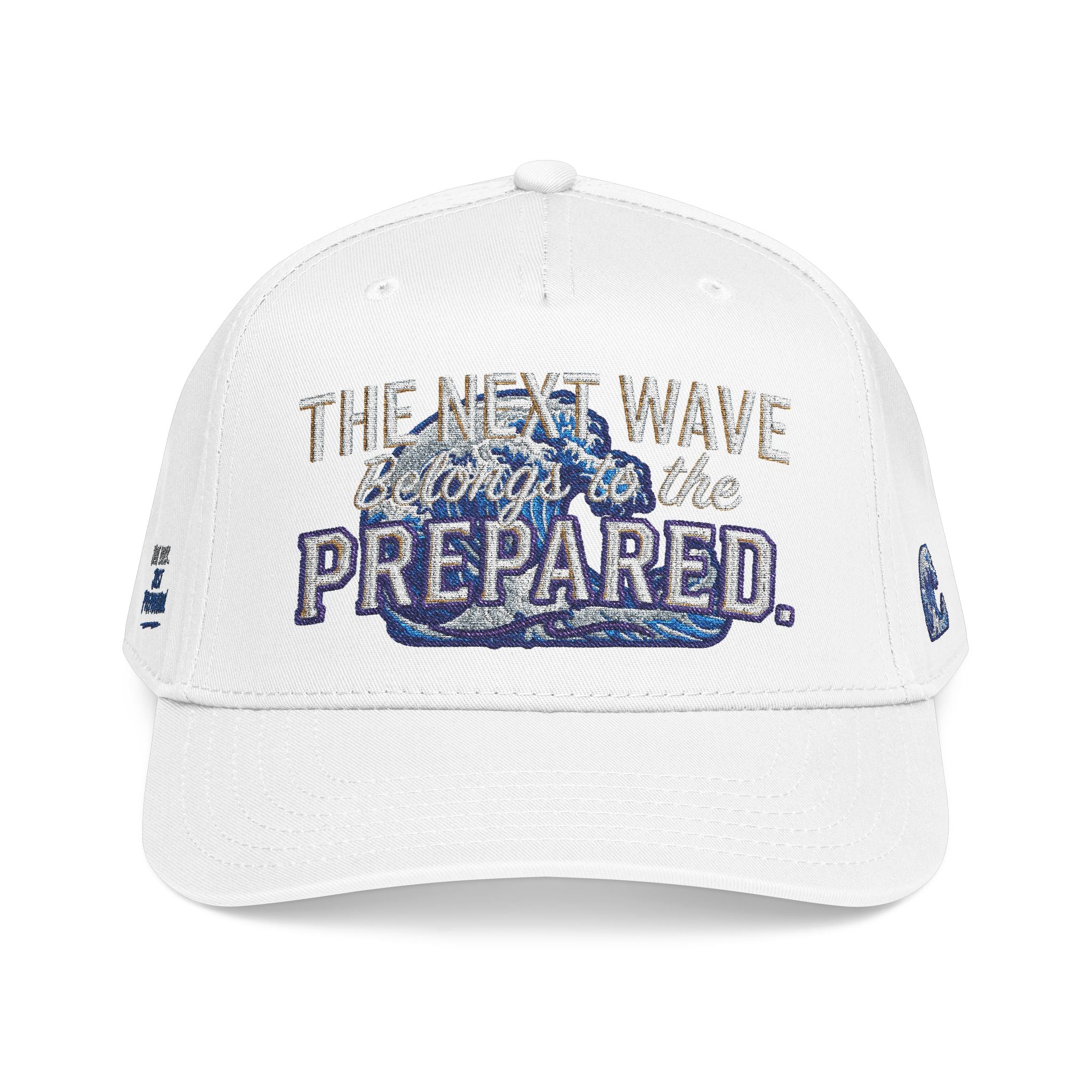 PR3PARED Wave Embroidered Baseball Cap — 'The Next Wave' Nautical Surf Hat