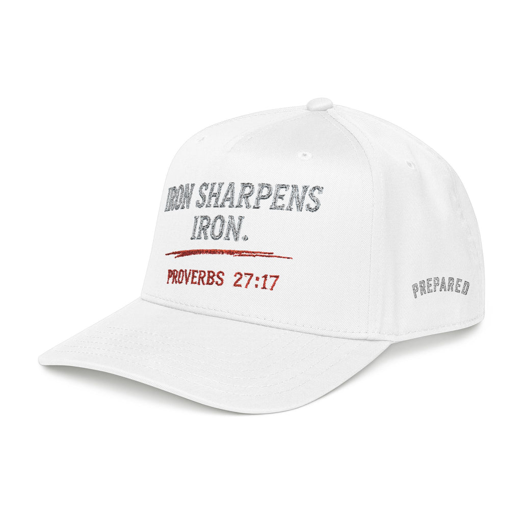 PR3PARED Embroidered Baseball Cap — "Iron Sharpens Iron" Proverbs 27:17 Embroidered Hat