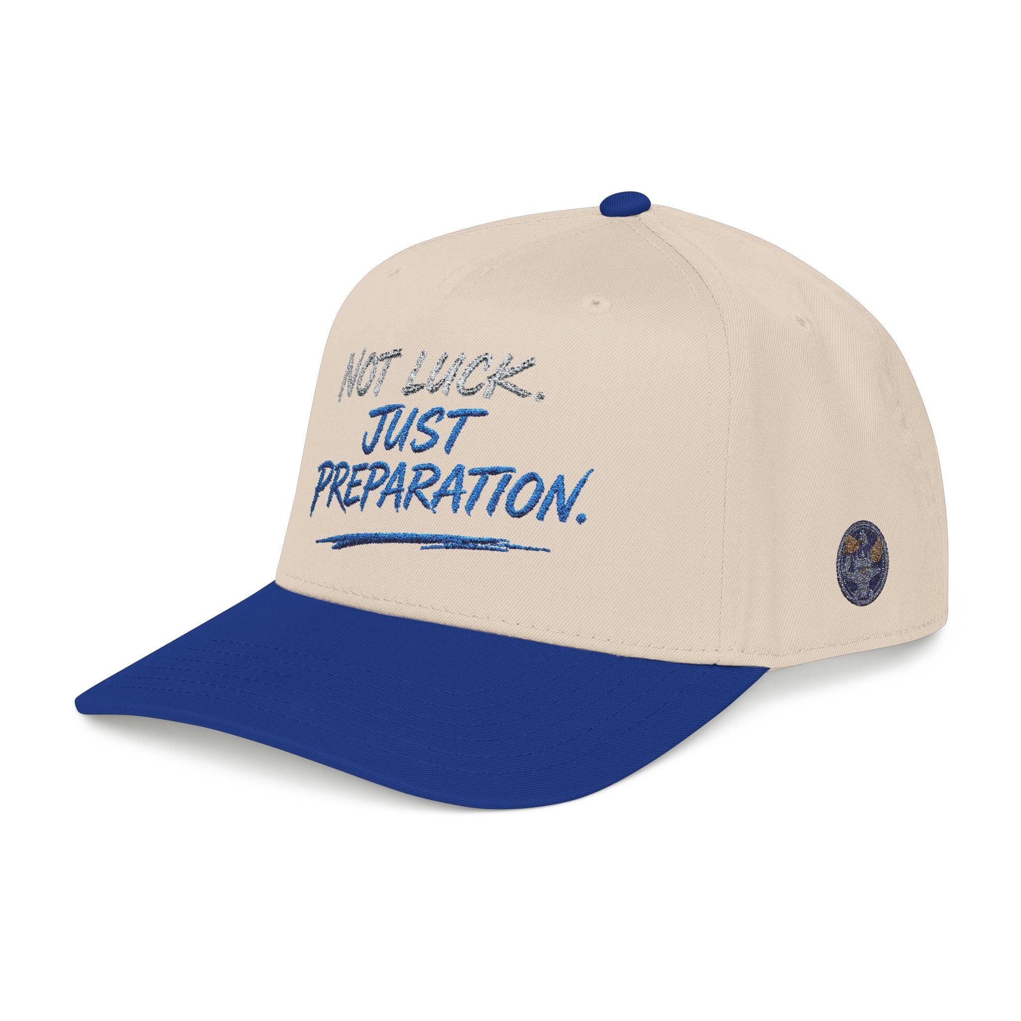 PR3PARED Mid Profile Embroidered Baseball Cap - No Luck Just Prep Hat