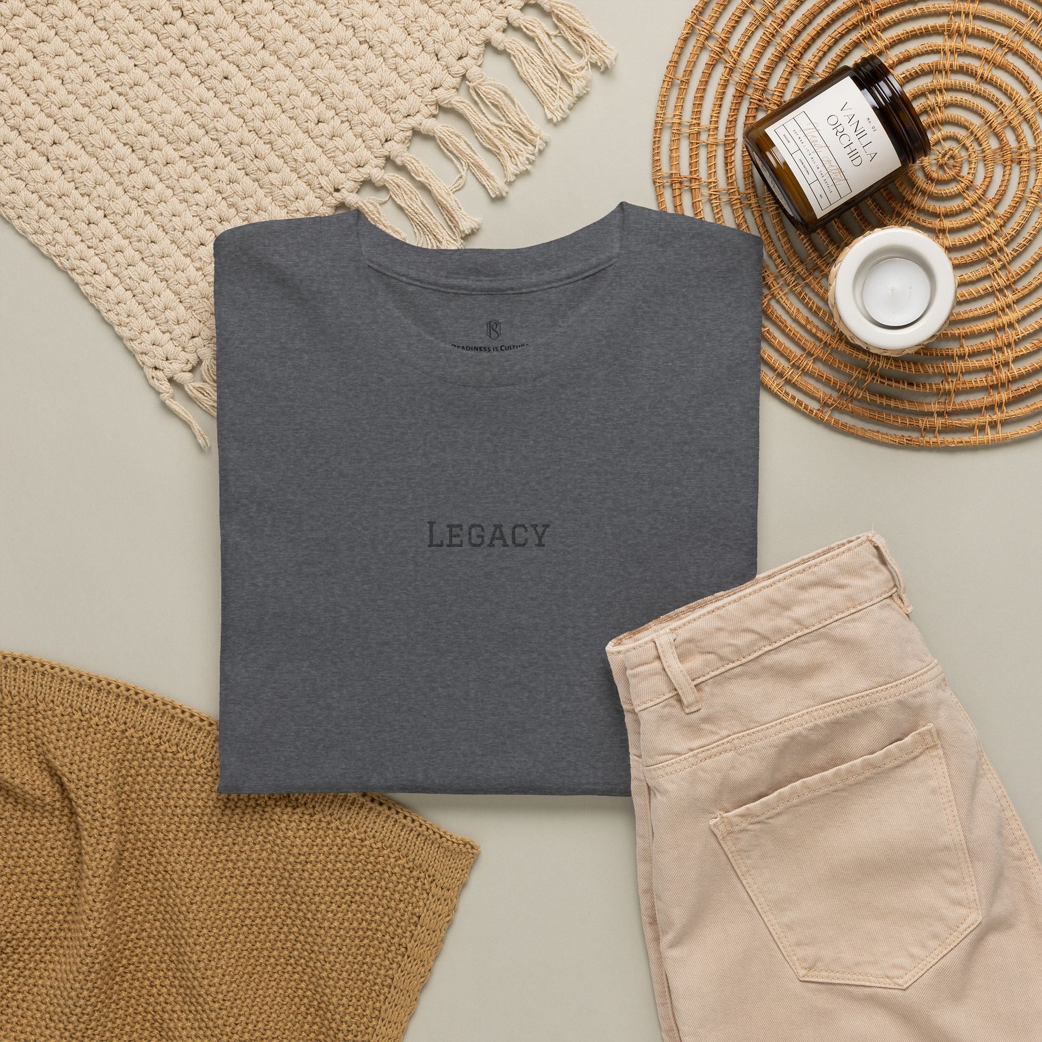 PR3PARED Legacy Tee — Minimalist Graphic T‑Shirt with 'LEGACY' Text