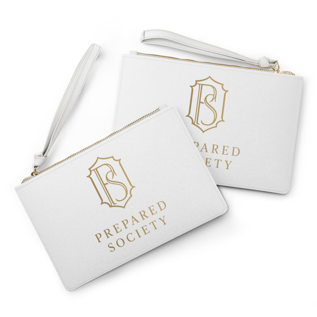 PR3PARED Clutch Bag — Elegant Monogram Wristlet Purse