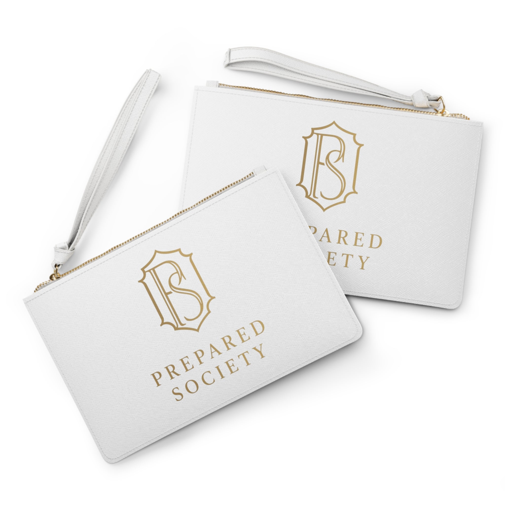 PR3PARED Clutch Bag — Elegant Monogram Wristlet Purse