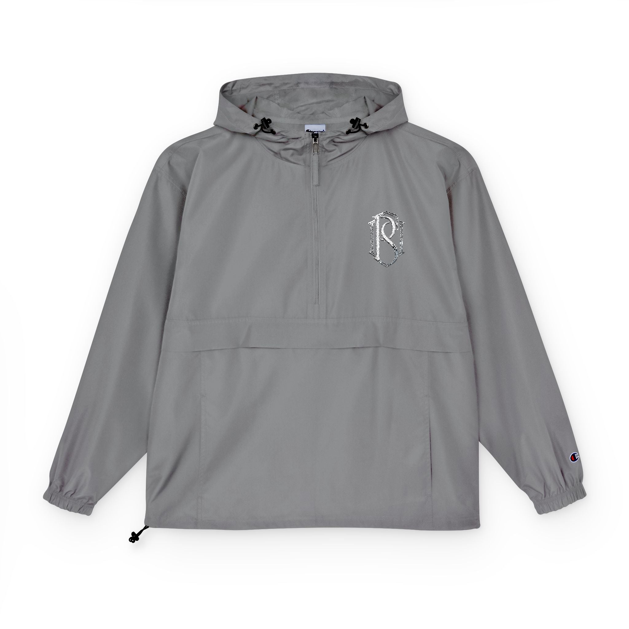 PR3PARED Packable Anorak Jacket — Minimal White Floral Logo
