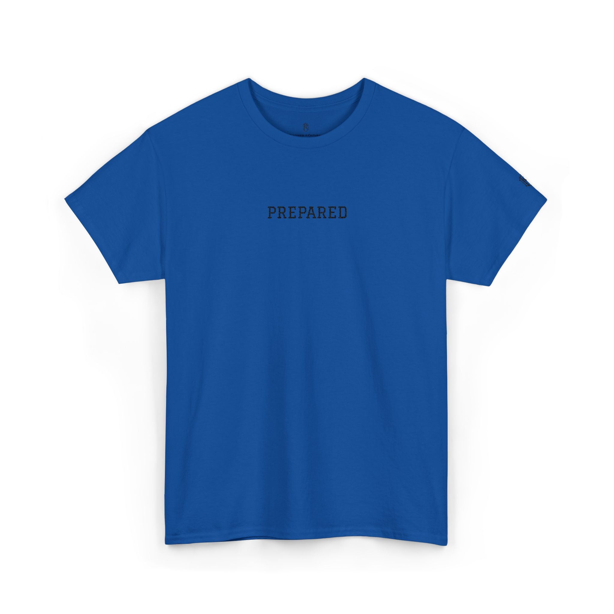 PR3PARED Graphic Embroidered Tee — Minimalist 'PREPARED' Text Shirt