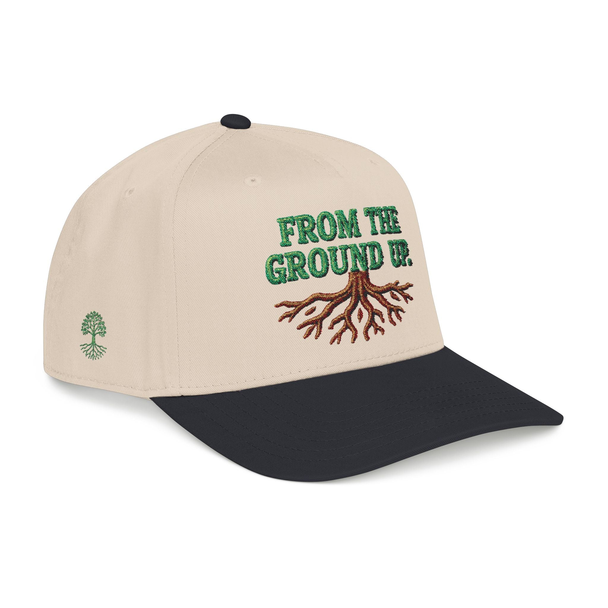 PR3PARED Mid Profile Embroidered Baseball Cap - From The Ground Up Hat