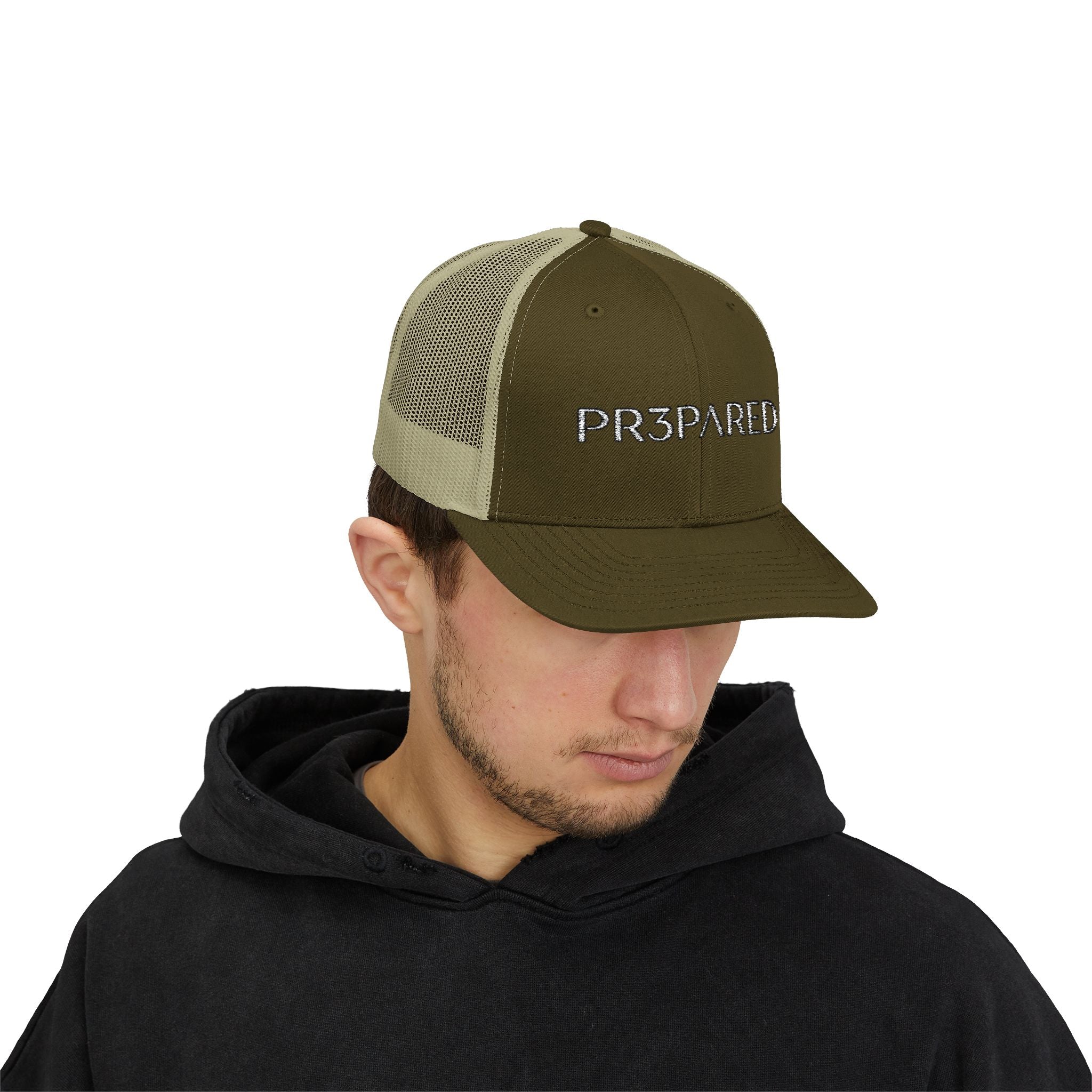 PR3PARED Trucker Embroidered Cap - Tactical Prepper Snapback Hat