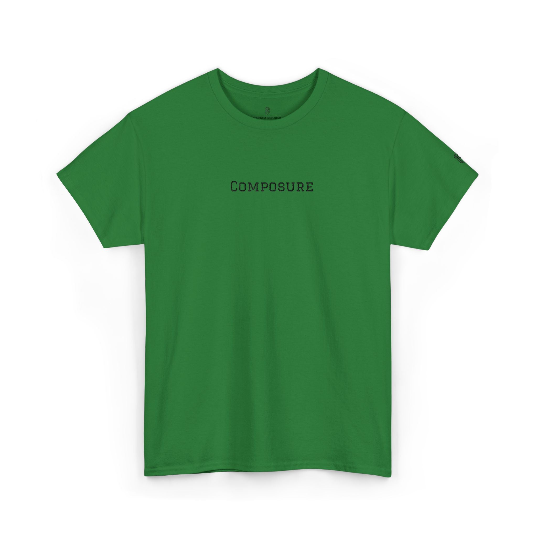 PR3PARED Composure Minimalist Embroidered Tee — Crewneck Shirt with 'Composure' Text
