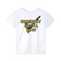 PS Kids Somebody Gotta Do It Jersey Tee — "MUSTAA AAAAAARRRRGG!!" Cartoon Shout Sports Tee