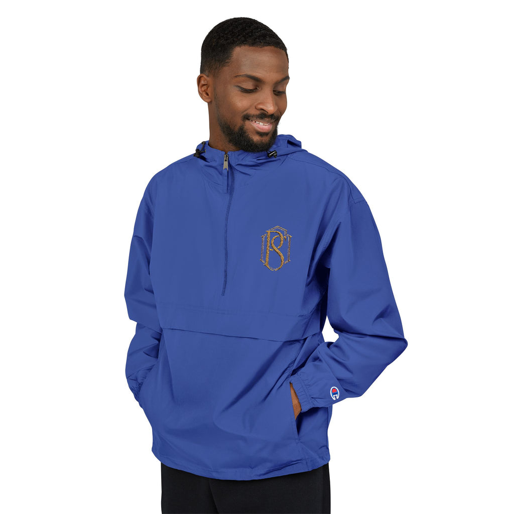 PR3PARED Packable Anorak Jacket — Minimal Gold Floral Logo