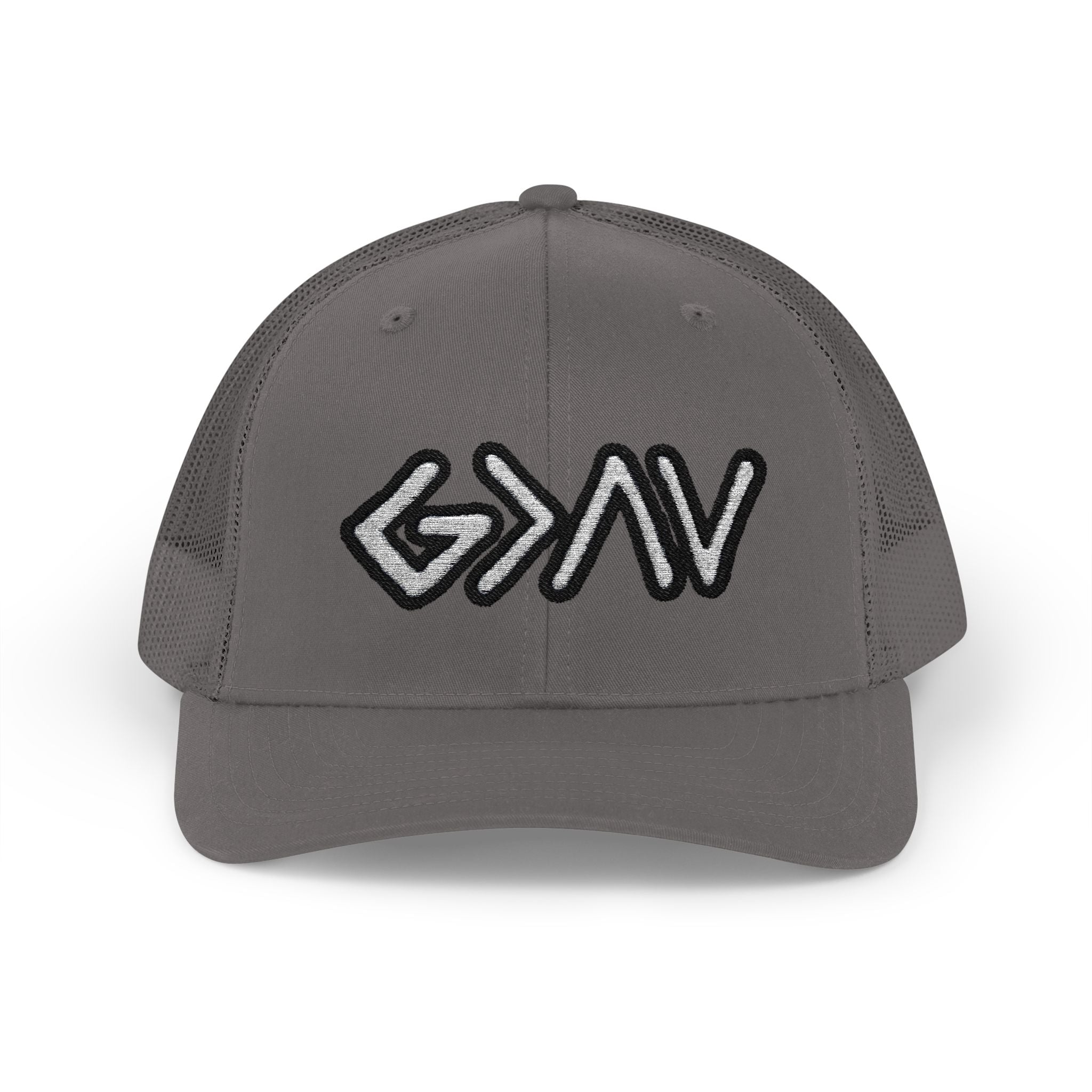 PR3PARED GOD>Ups & Downs Trucker Cap – Embroidered Snapback Mesh Hat