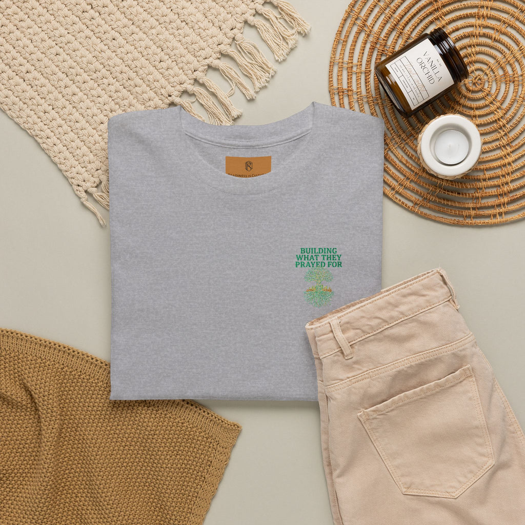 PR3PARED Embroidered Tee — “What They Prayed For” Graphic Cotton T-Shirt