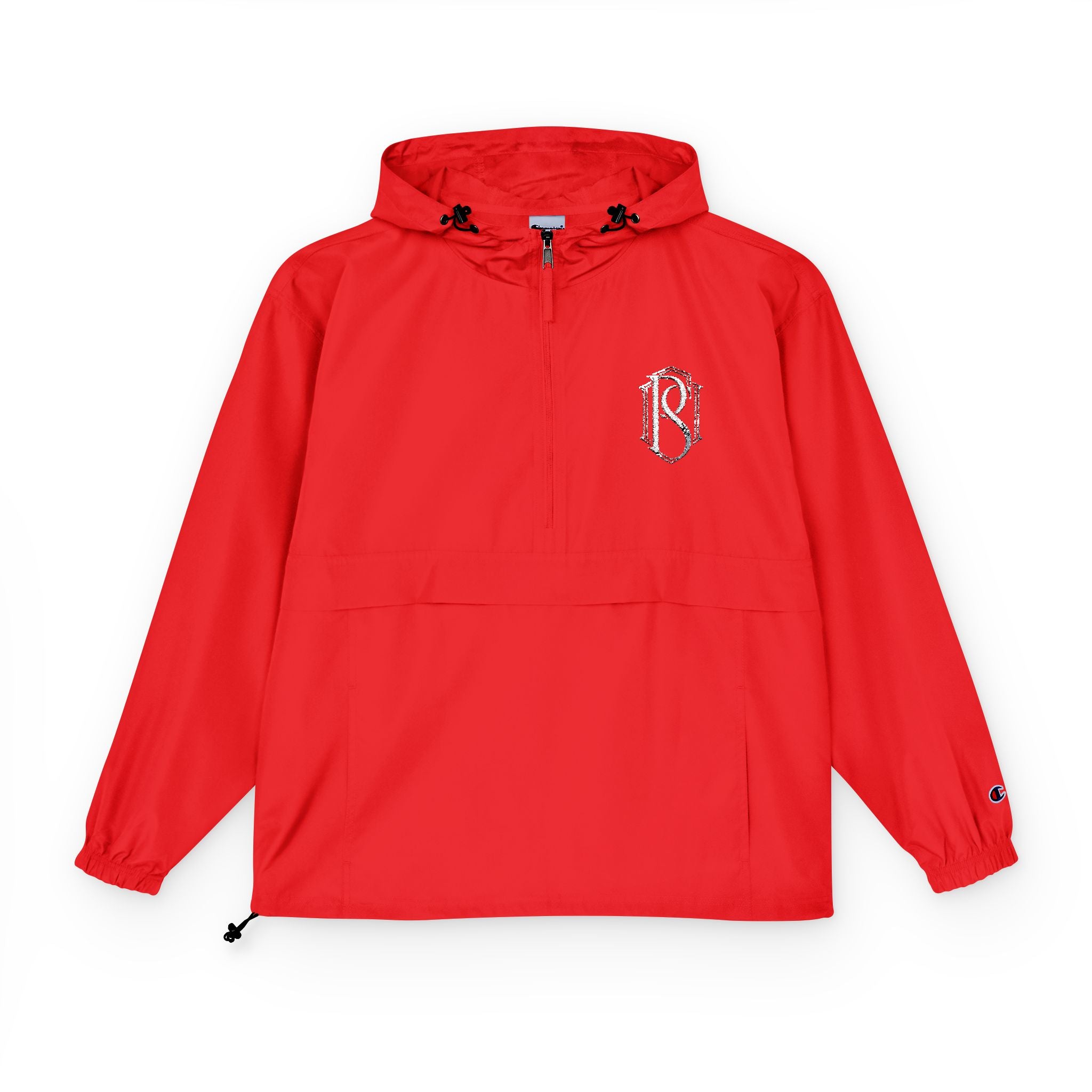 PR3PARED Packable Anorak Jacket — Minimal White Floral Logo