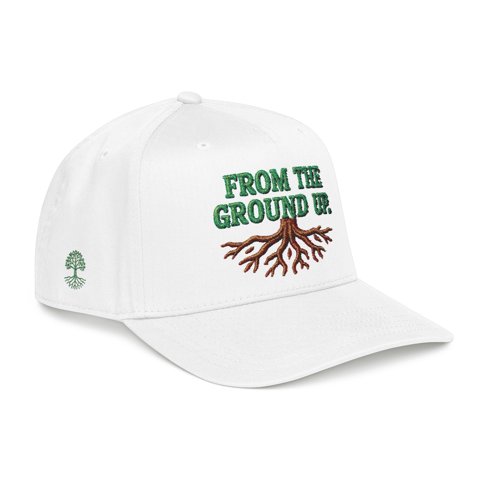 PR3PARED Mid Profile Embroidered Baseball Cap - From The Ground Up Hat