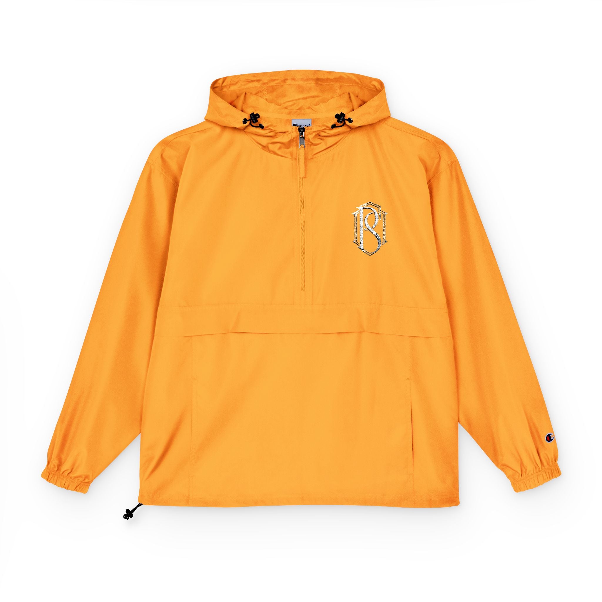 PR3PARED Packable Anorak Jacket — Minimal White Floral Logo