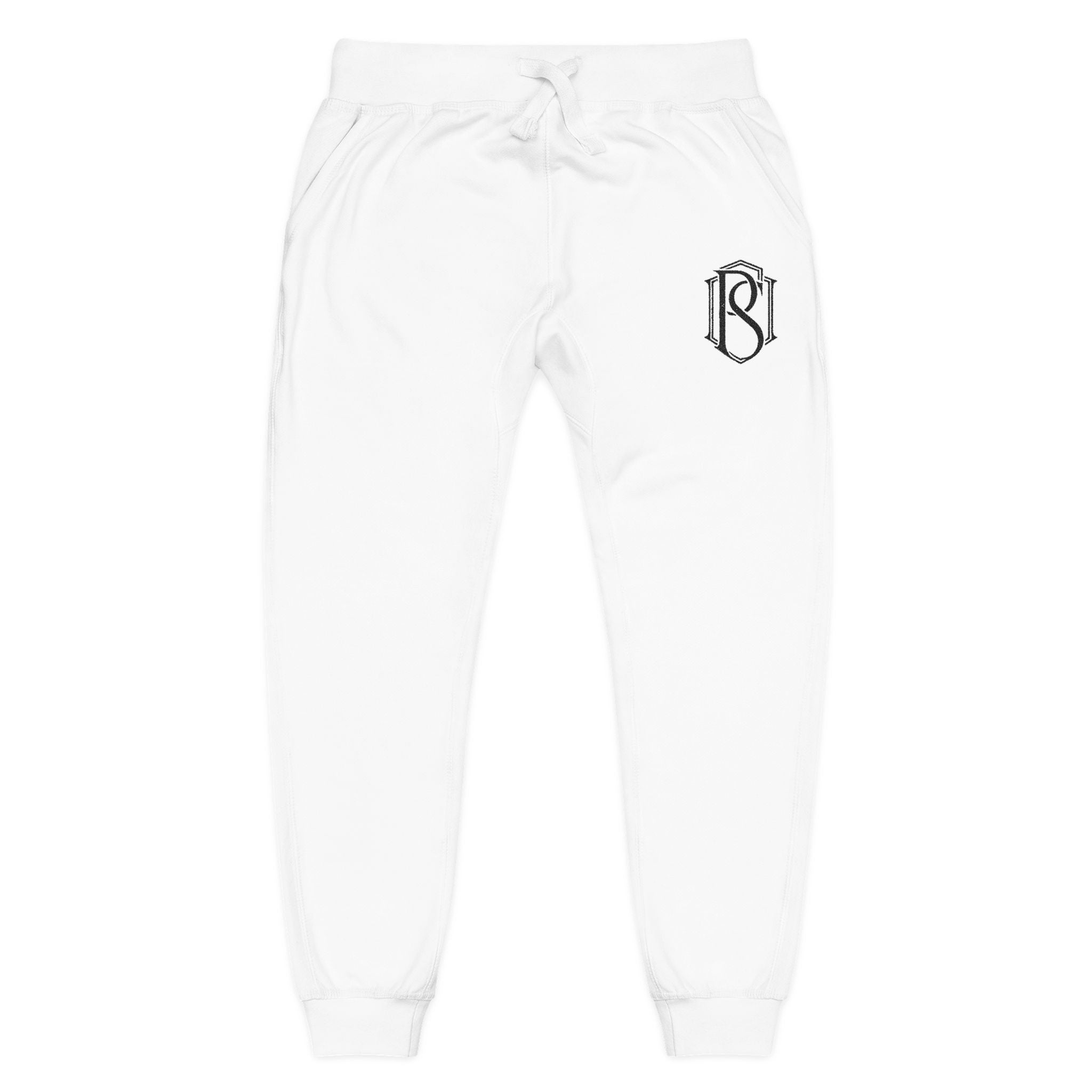 PR3PARED Embroidered Minimal Monogram Sweatpants —  Fleece Joggers