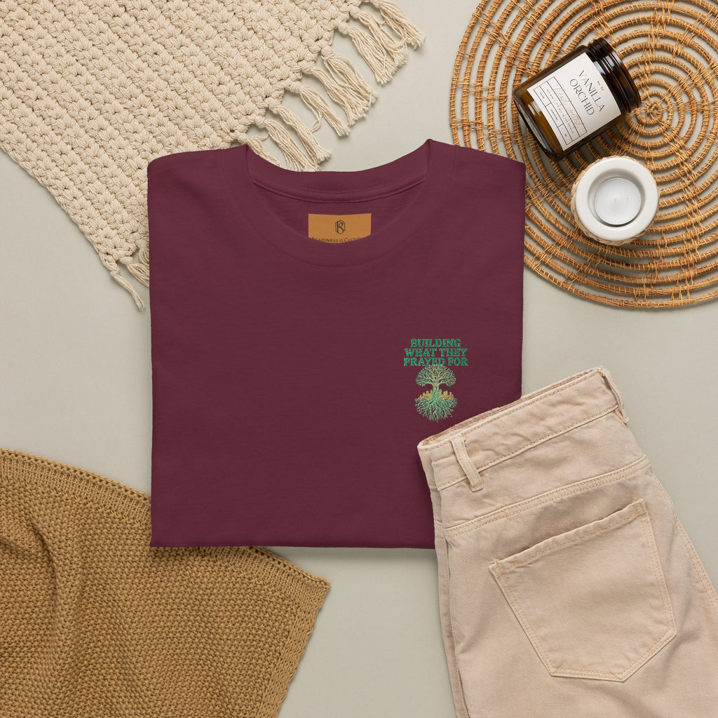 PR3PARED Embroidered Tee — “What They Prayed For” Graphic Cotton T-Shirt
