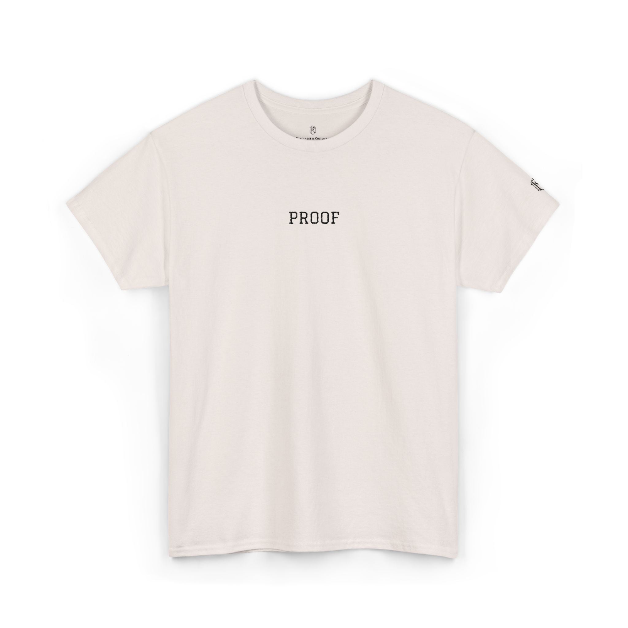 PR3PARED Embroidered Shirt — Minimal "PROOF" Graphic Tee
