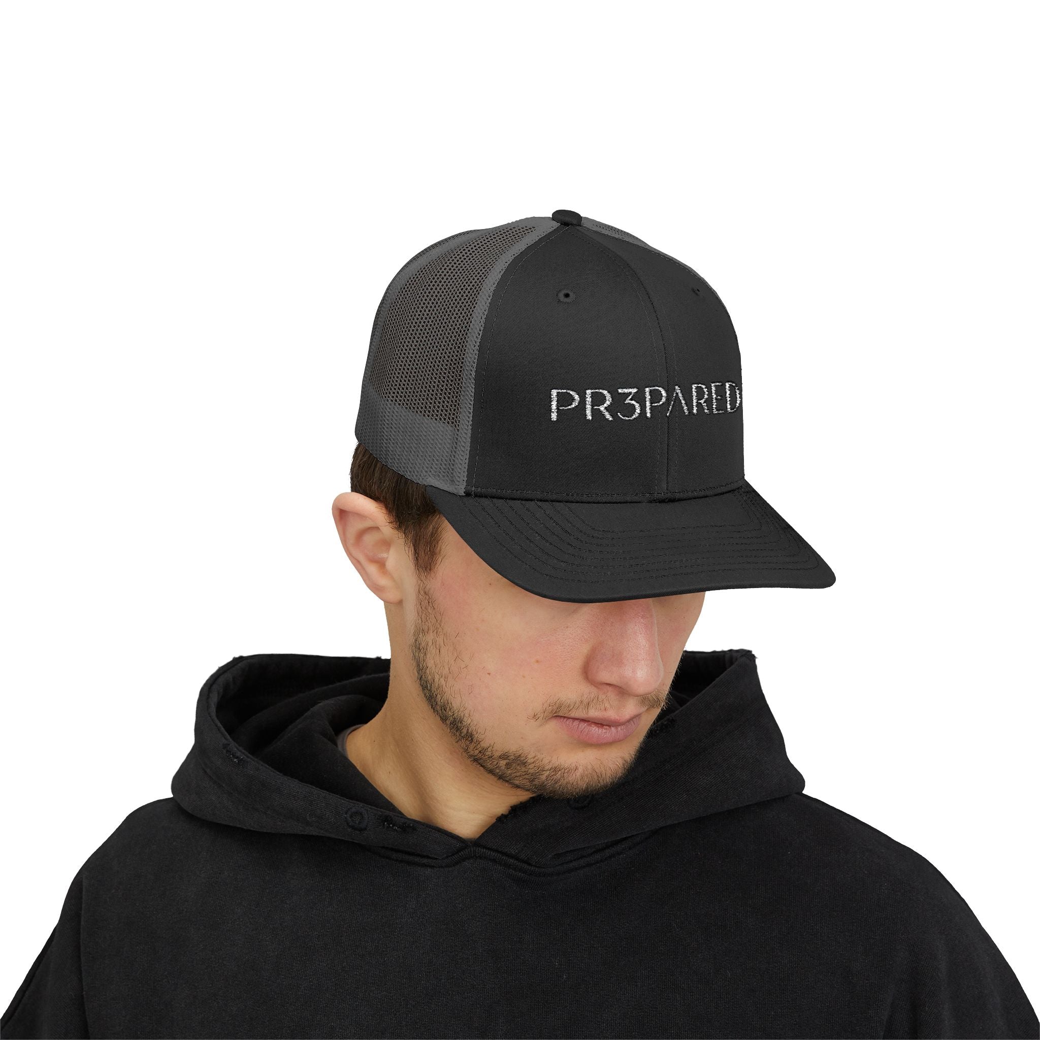 PR3PARED Trucker Embroidered Cap - Tactical Prepper Snapback Hat