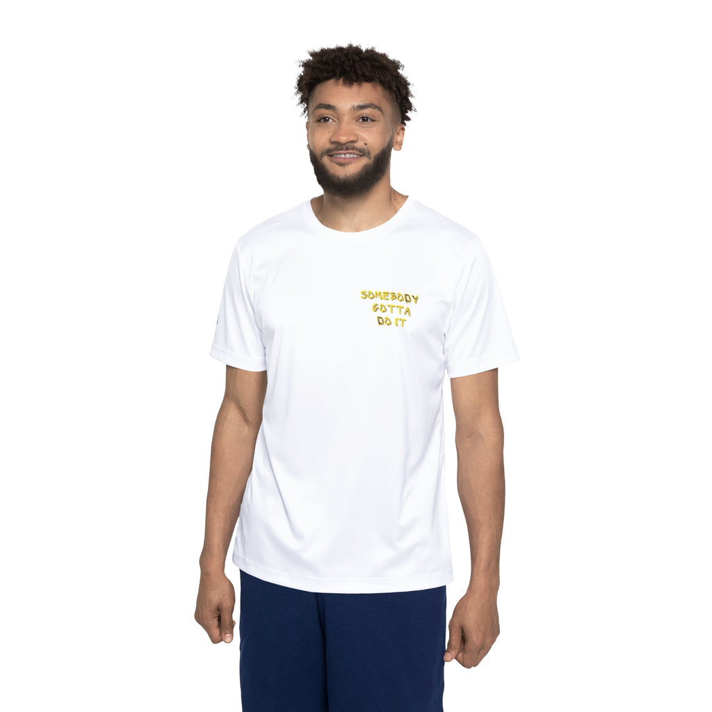 PR3PARED Sports Jersey Tee  — "Somebody Gotta Do It" Graphic Athletic Tee (Mustaaaarrrrdd!! Back Print)