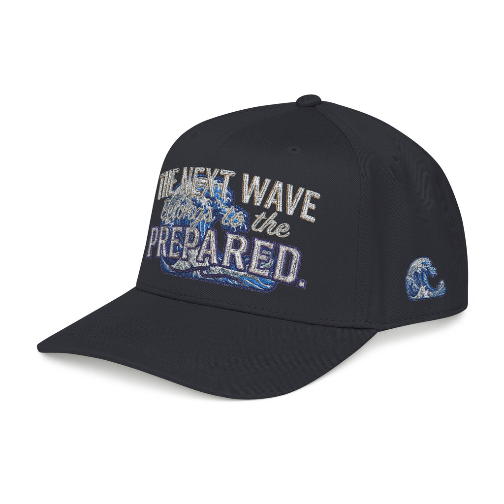 PR3PARED Wave Embroidered Baseball Cap — 'The Next Wave' Nautical Surf Hat