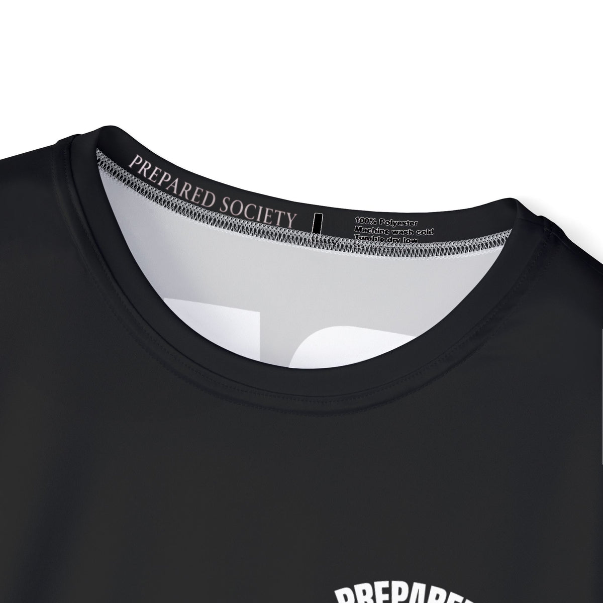 PR3PARED Graphic Sports Jersey Tee — Black All-Over Print Athletic Tee