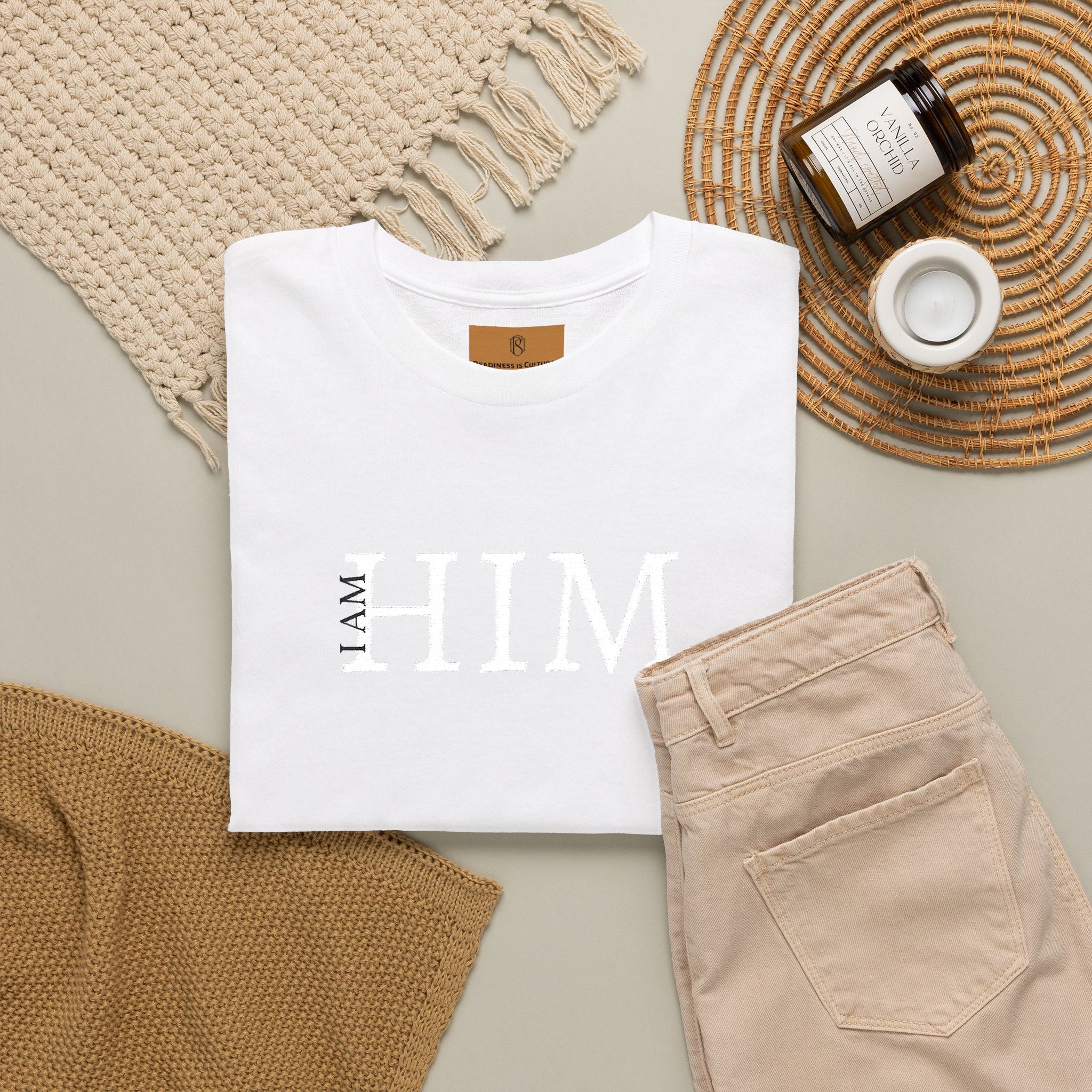 PR3PARED HIM Embroidered Tee — Minimalist Graphic T‑Shirt