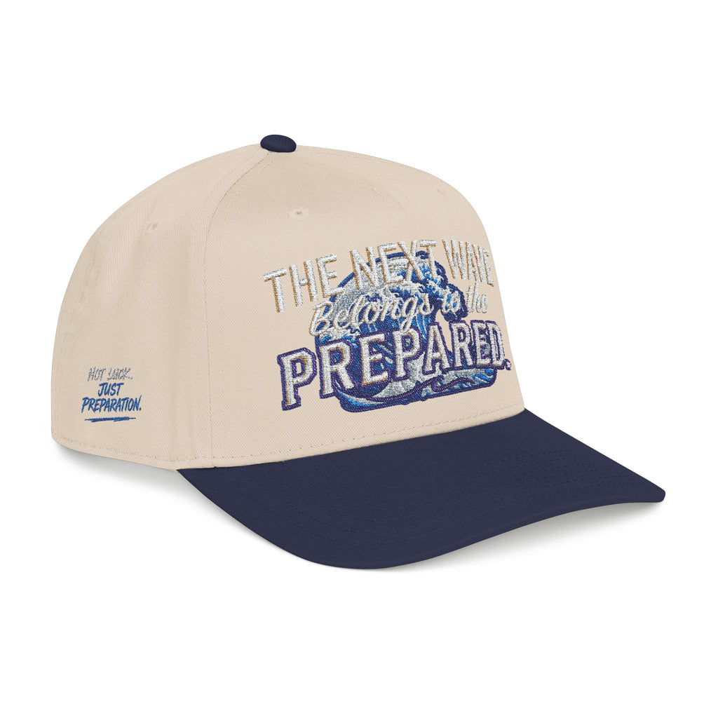 PR3PARED Wave Embroidered Baseball Cap — 'The Next Wave' Nautical Surf Hat