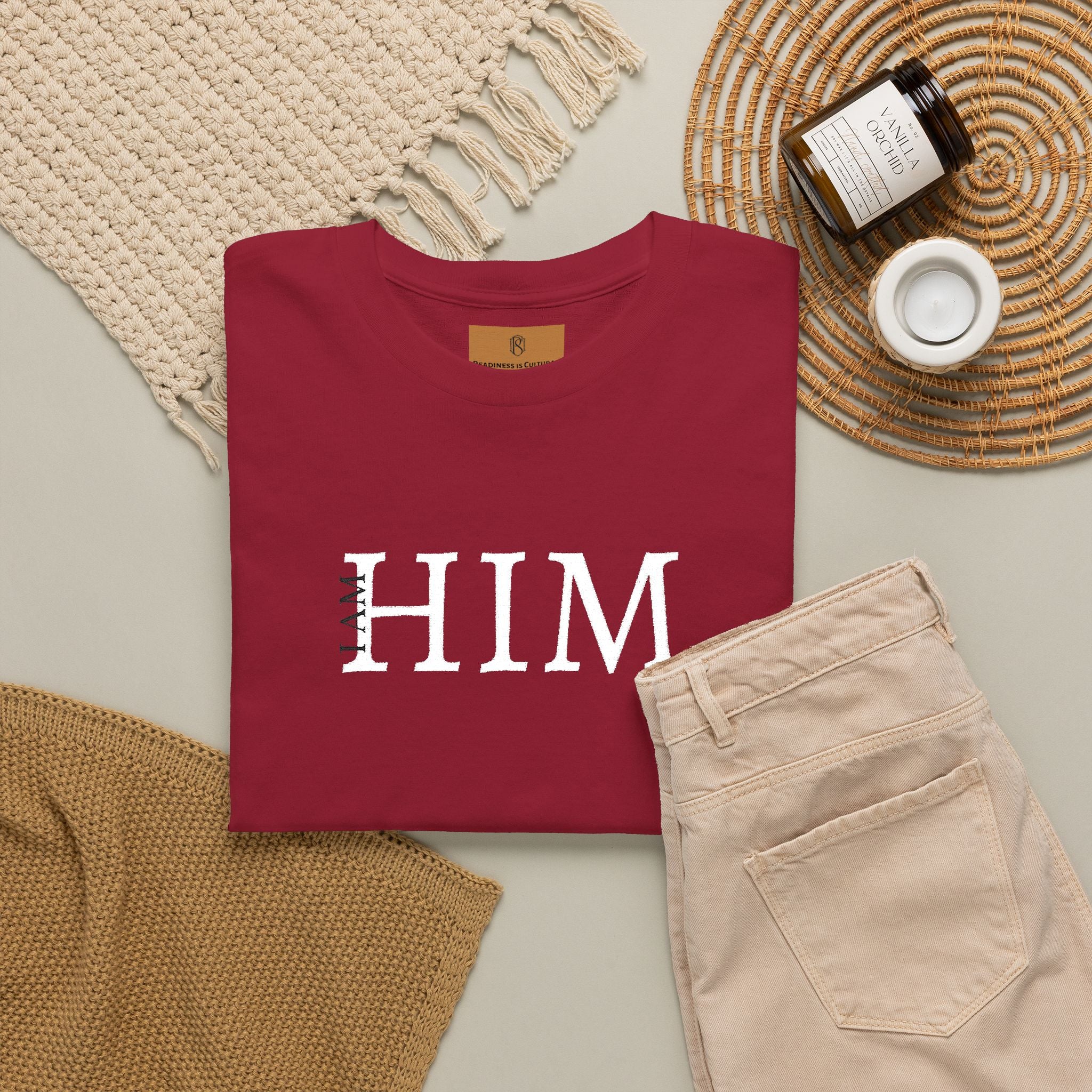PR3PARED HIM Embroidered Tee — Minimalist Graphic T‑Shirt