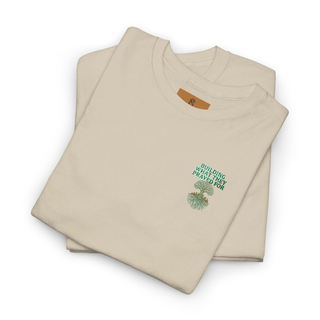 PR3PARED Embroidered Tee — “What They Prayed For” Graphic Cotton T-Shirt