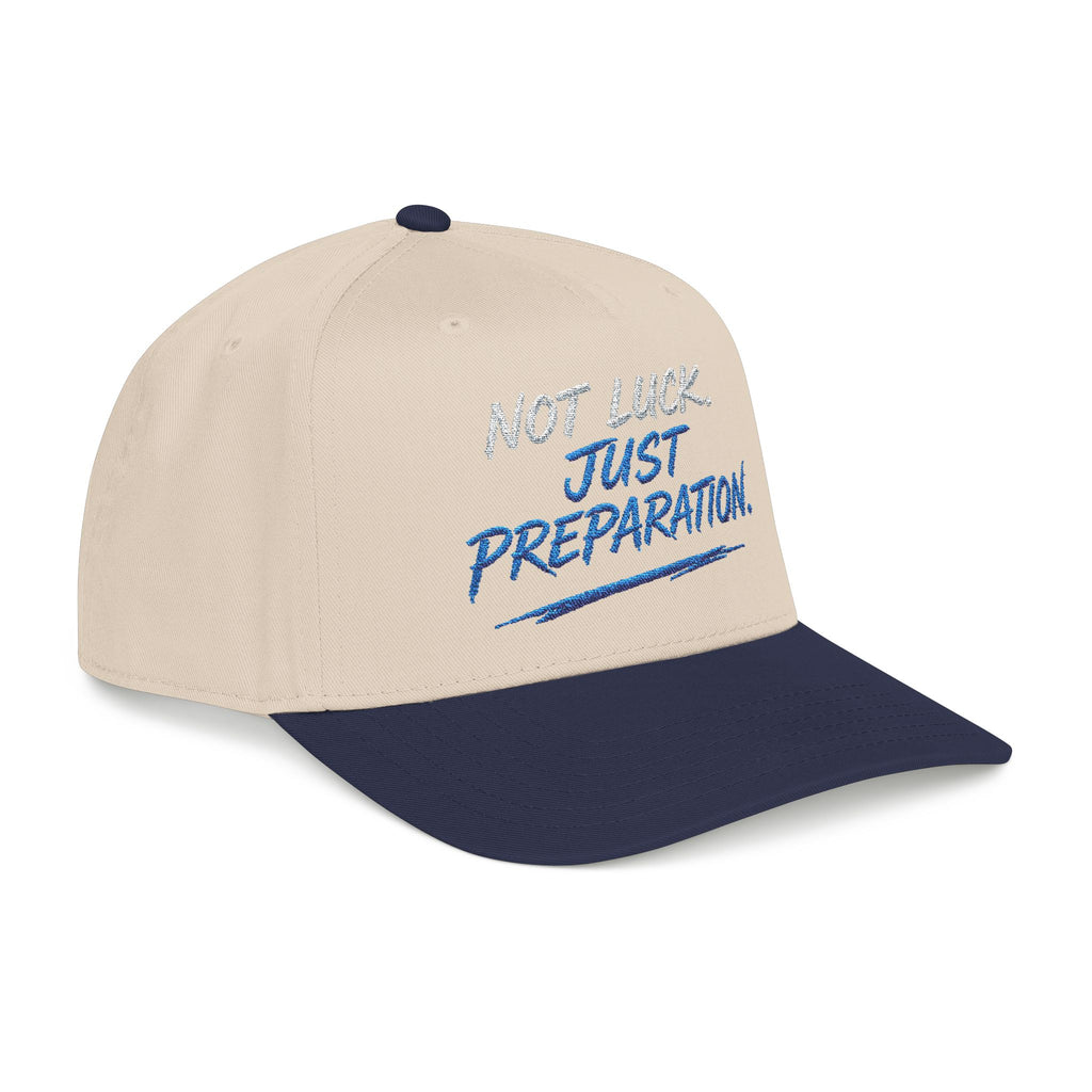 PR3PARED Mid Profile Baseball Cap - No Luck Just Prep Hat