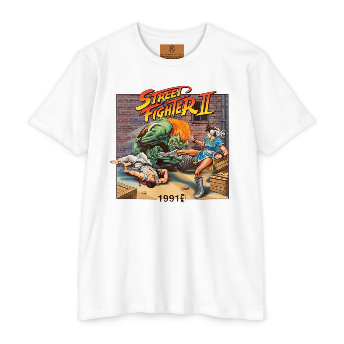 PR3PARED Street Fighter II Retro T‑Shirt – 1991 Arcade Game Graphic Tee