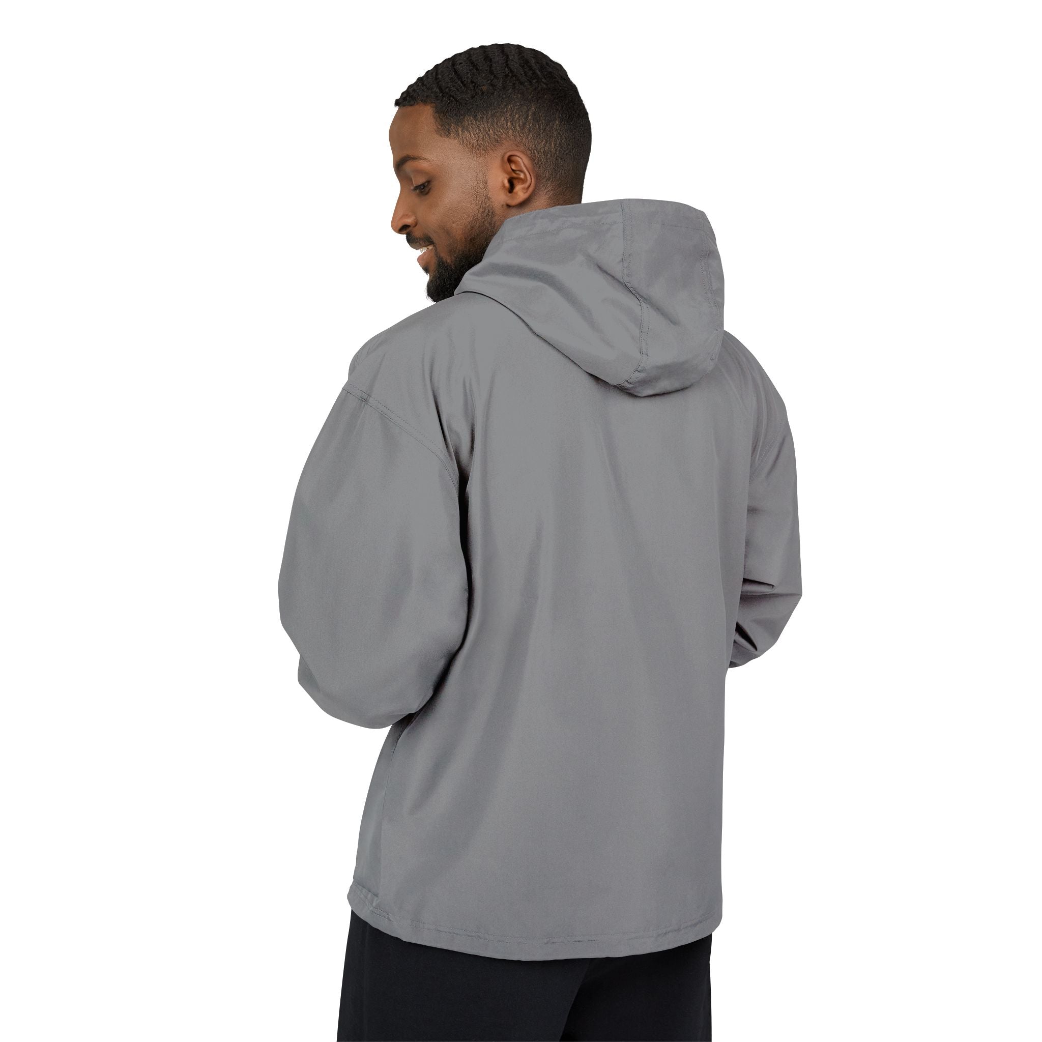 PR3PARED Packable Anorak Jacket — Minimal White Floral Logo