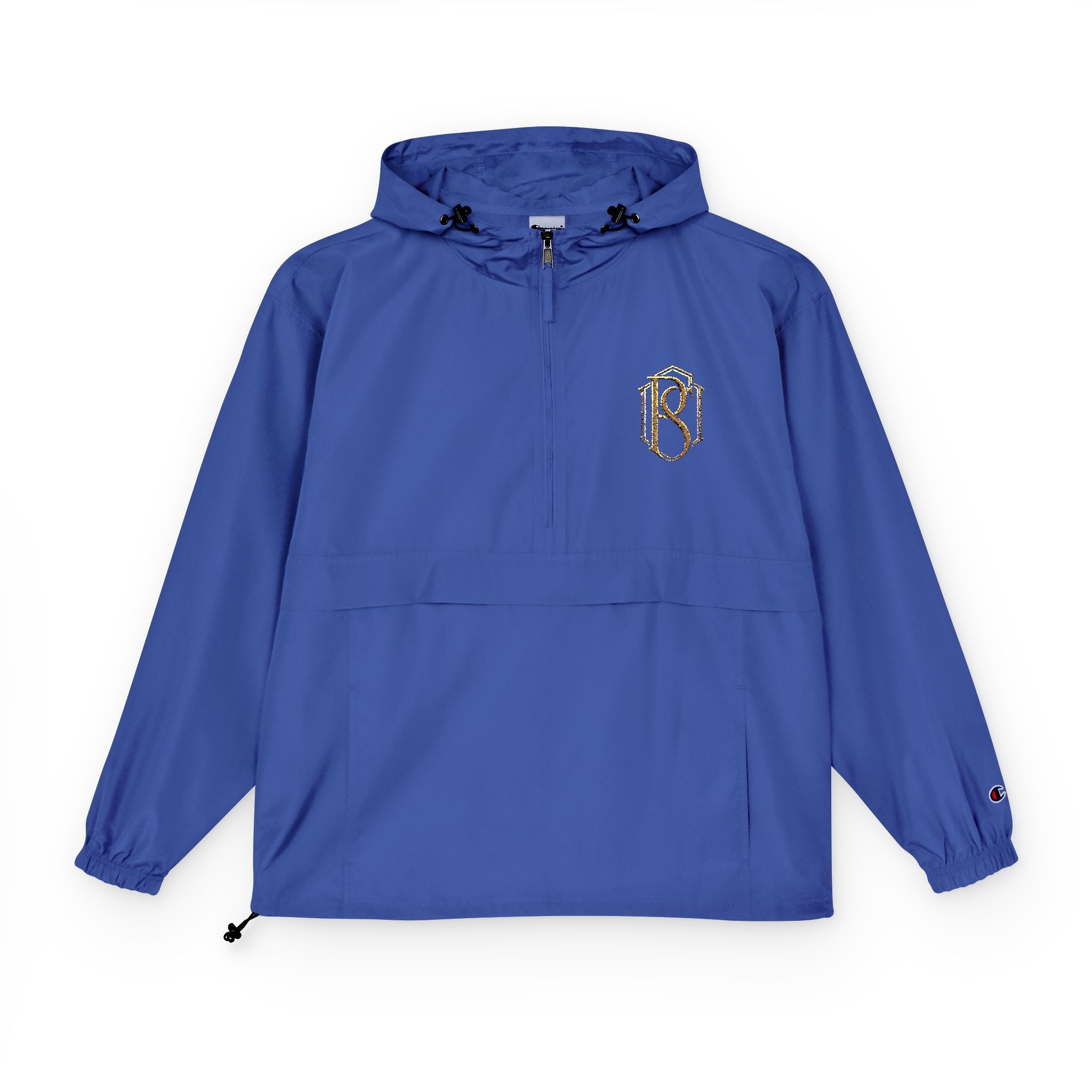 PR3PARED Packable Anorak Jacket — Minimal Gold Floral Logo