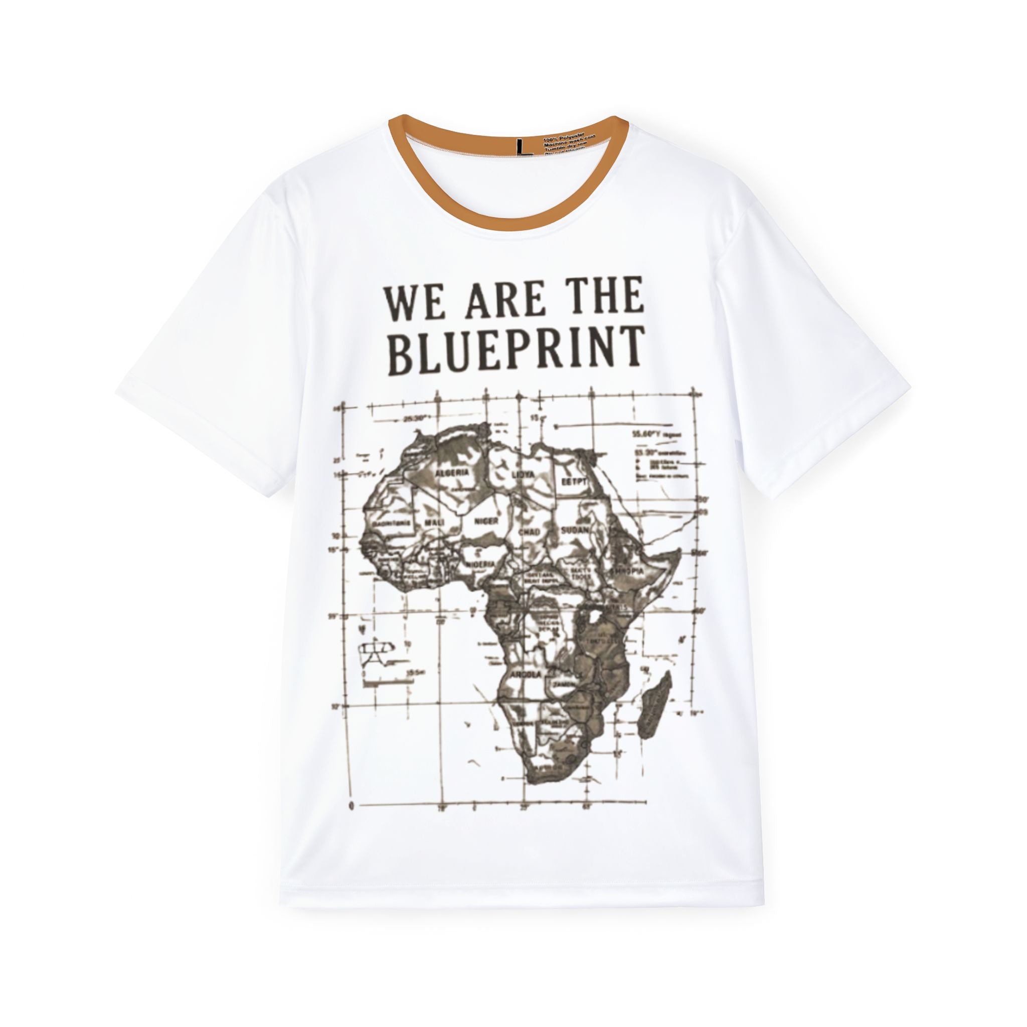 PR3PARED Augusta Jersey Tee — 'We Are The Blueprint' Africa Map Athletic Tee